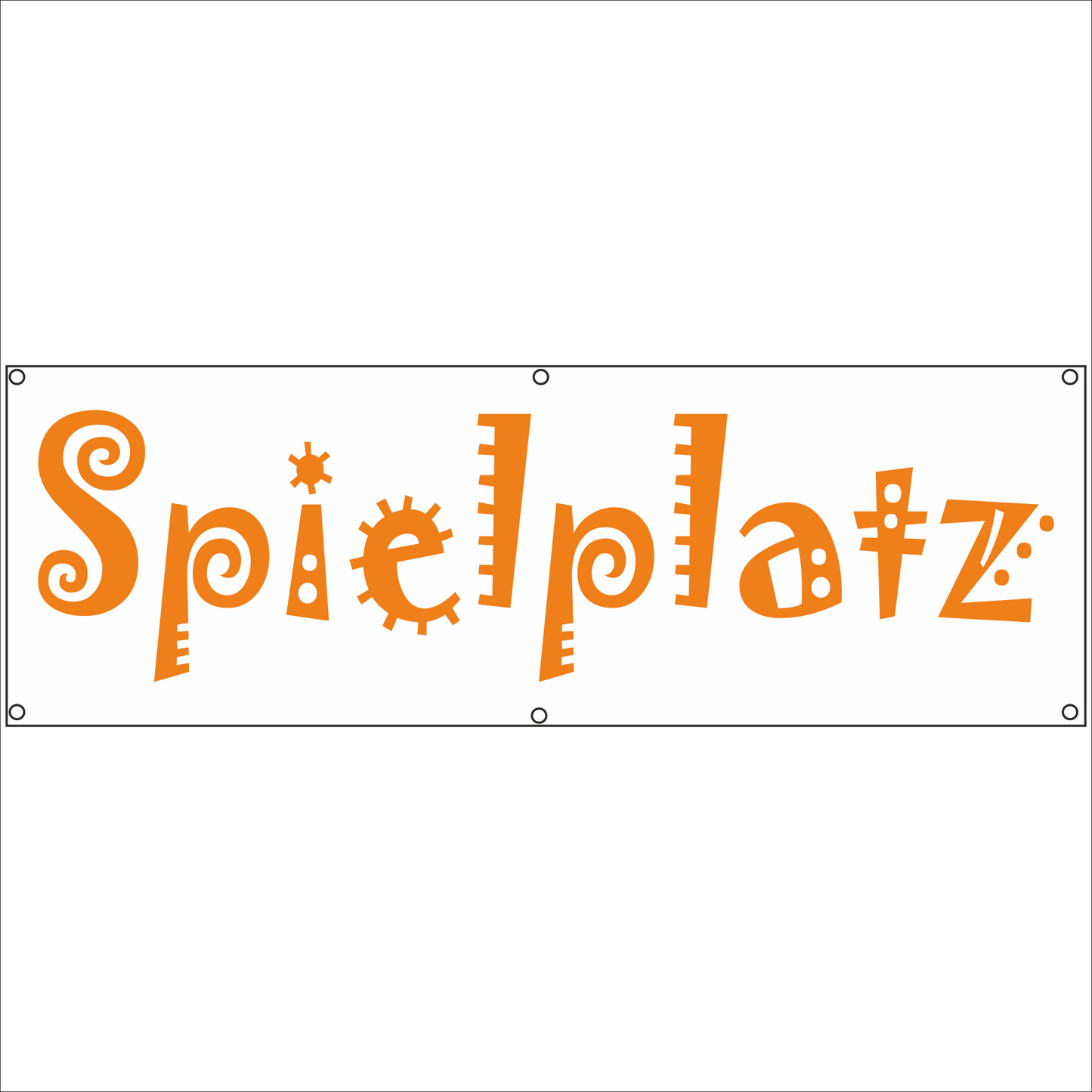 Werbeplane - Gerüstplane - p126 - Spielplatz - NEU - Plane für Baustelle- Garten- Zaun oder Veranstaltung