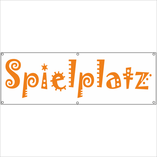 Werbeplane - Gerüstplane - p126 - Spielplatz - NEU - Plane für Baustelle- Garten- Zaun oder Veranstaltung