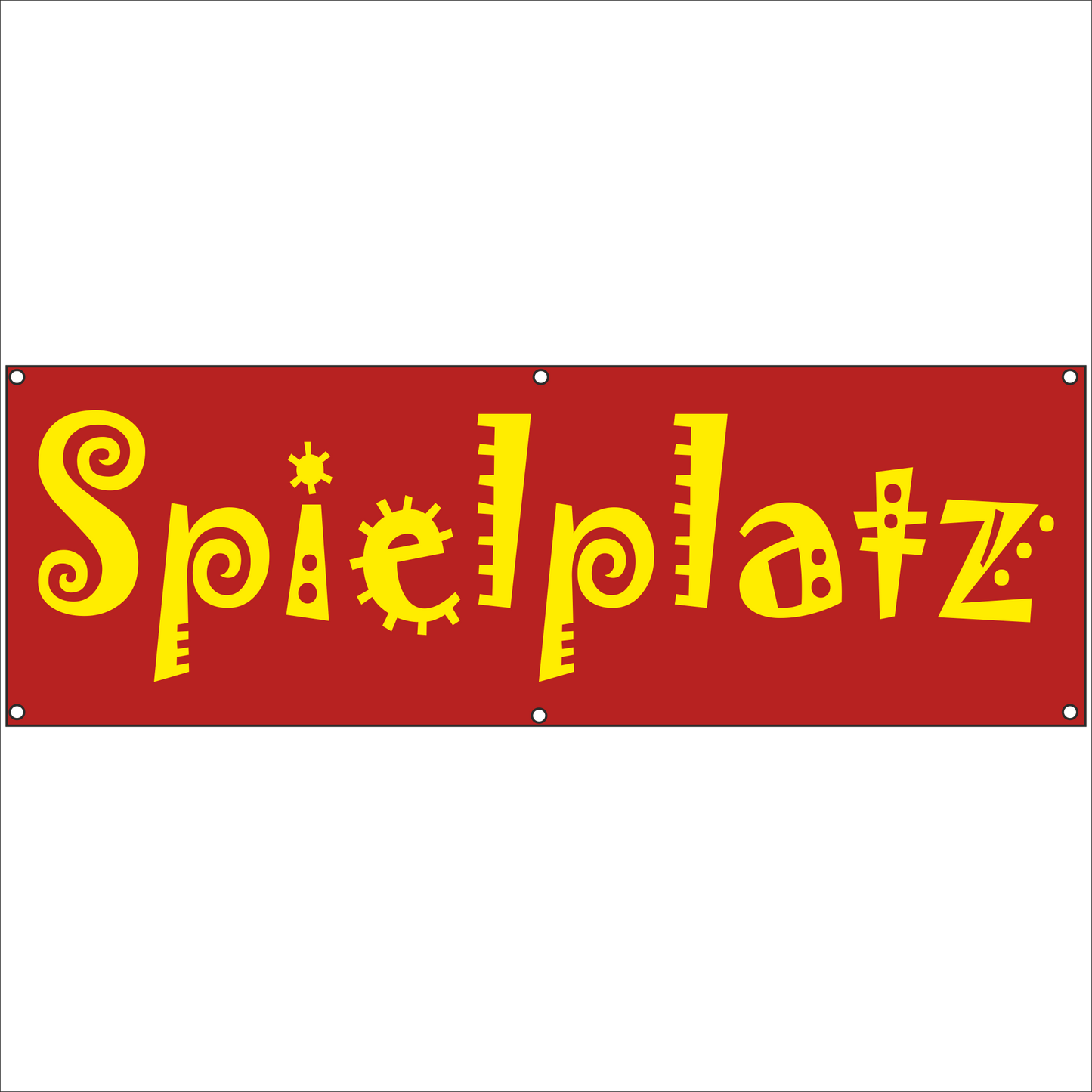 Werbeplane - Gerüstplane - p126 - Spielplatz - NEU - Plane für Baustelle- Garten- Zaun oder Veranstaltung