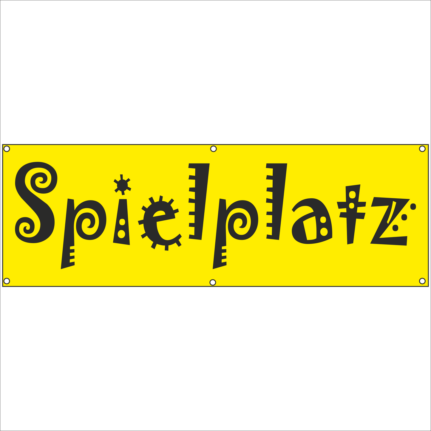 Werbeplane - Gerüstplane - p126 - Spielplatz - NEU - Plane für Baustelle- Garten- Zaun oder Veranstaltung
