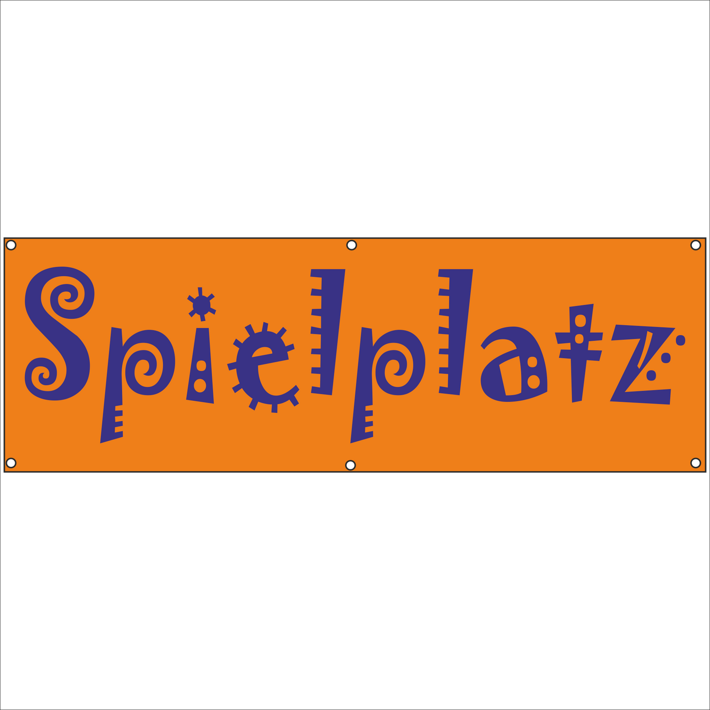 Werbeplane - Gerüstplane - p126 - Spielplatz - NEU - Plane für Baustelle- Garten- Zaun oder Veranstaltung