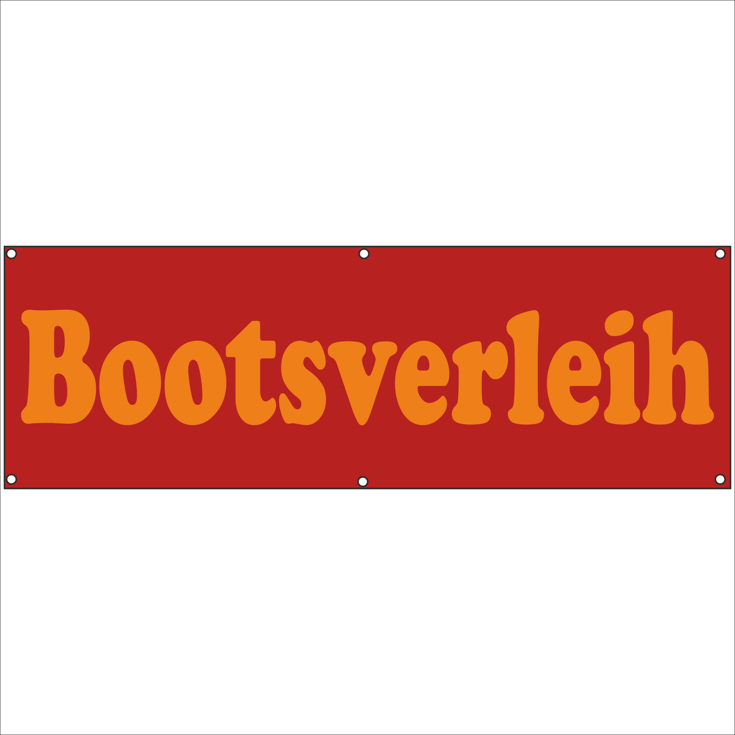 Werbeplane - Gerüstplane - p128 - Bootsverleih - NEU - Plane für Baustelle- Garten- Zaun oder Veranstaltung