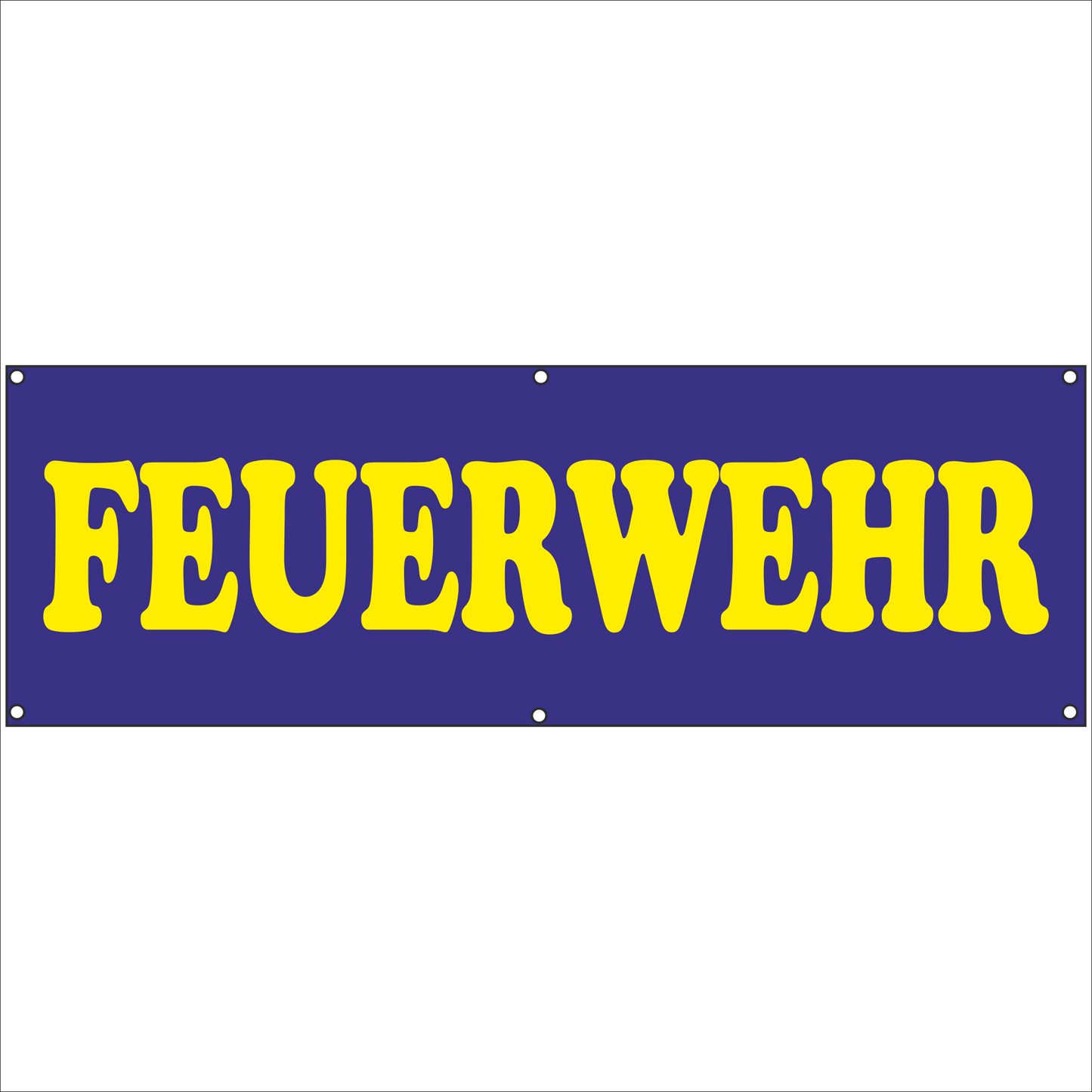 Werbeplane - Gerüstplane - p130 - Feuerwehr weiß - NEU - Plane für Baustelle- Garten- Zaun oder Veranstaltung