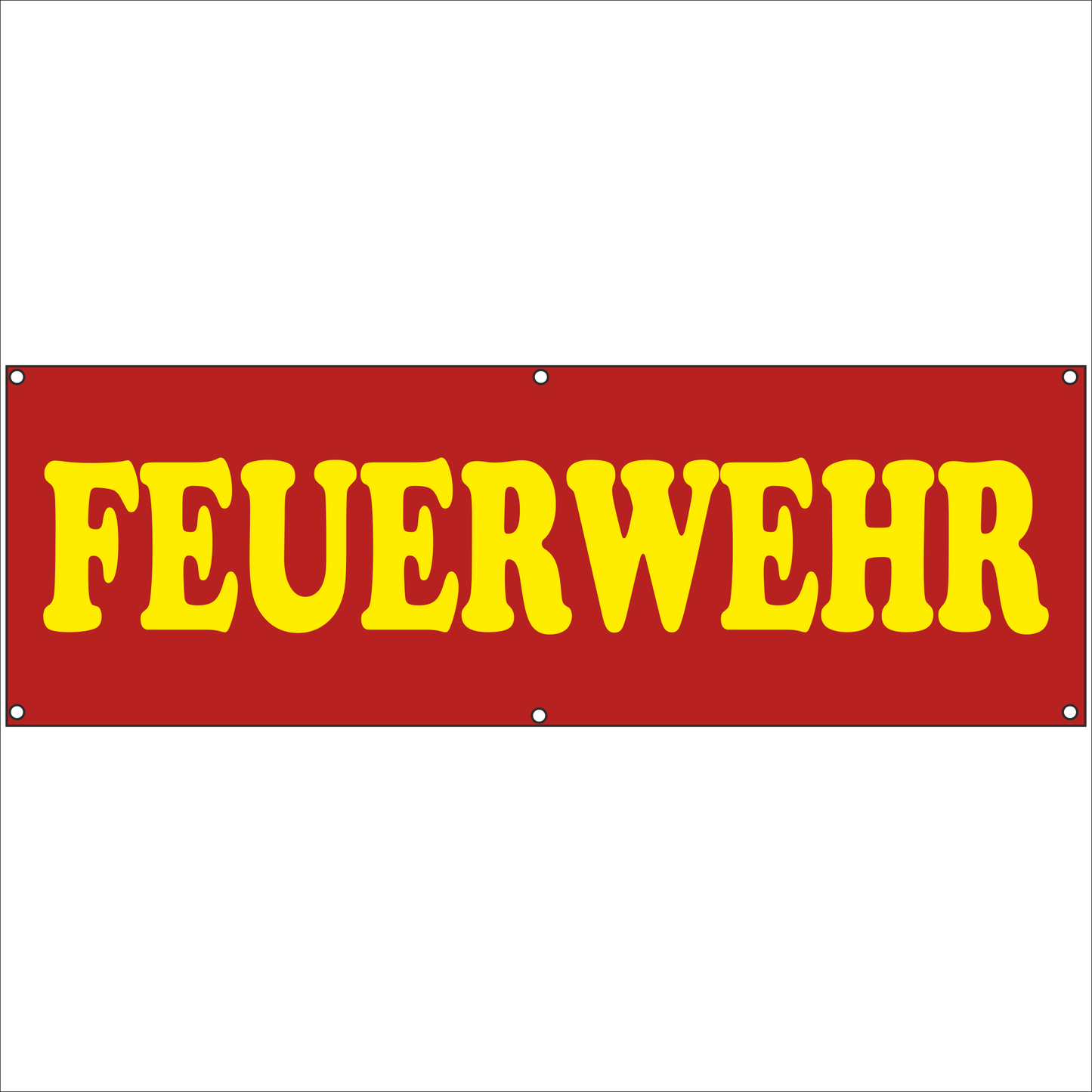 Werbeplane - Gerüstplane - p130 - Feuerwehr weiß - NEU - Plane für Baustelle- Garten- Zaun oder Veranstaltung