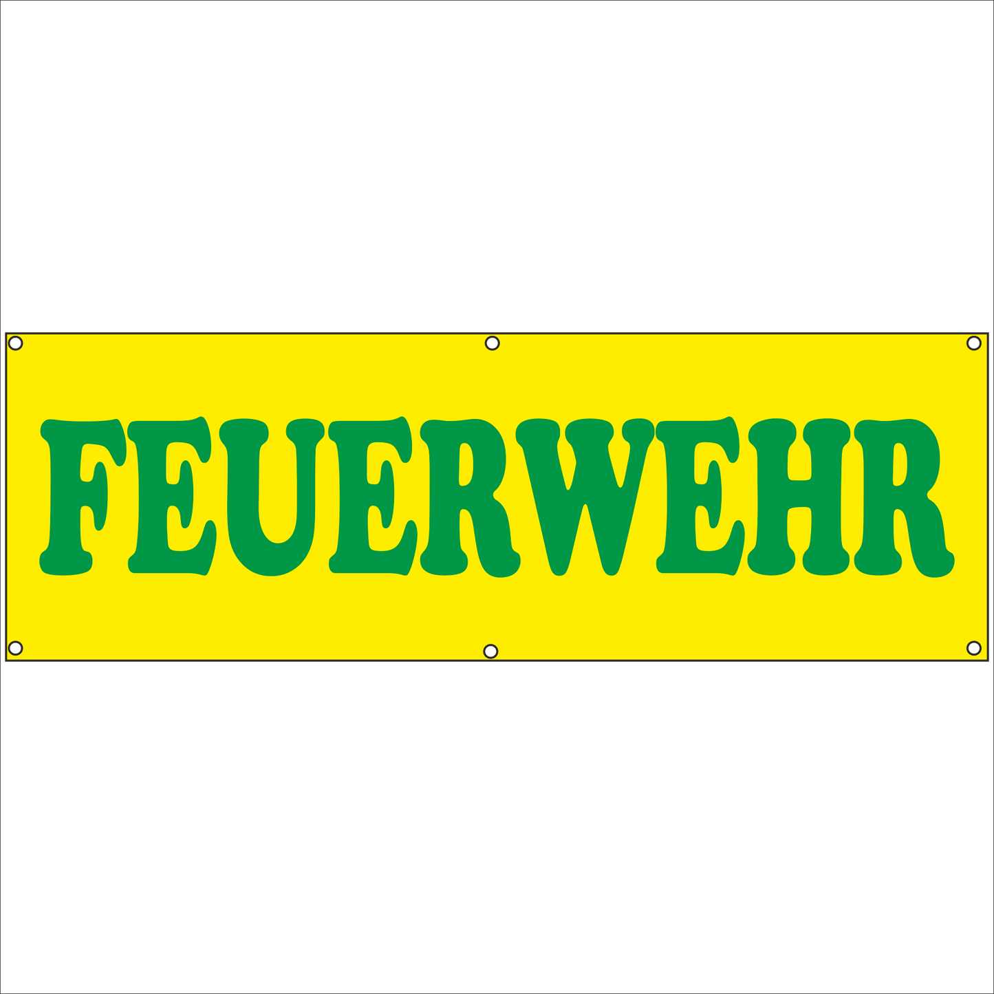 Werbeplane - Gerüstplane - p130 - Feuerwehr weiß - NEU - Plane für Baustelle- Garten- Zaun oder Veranstaltung