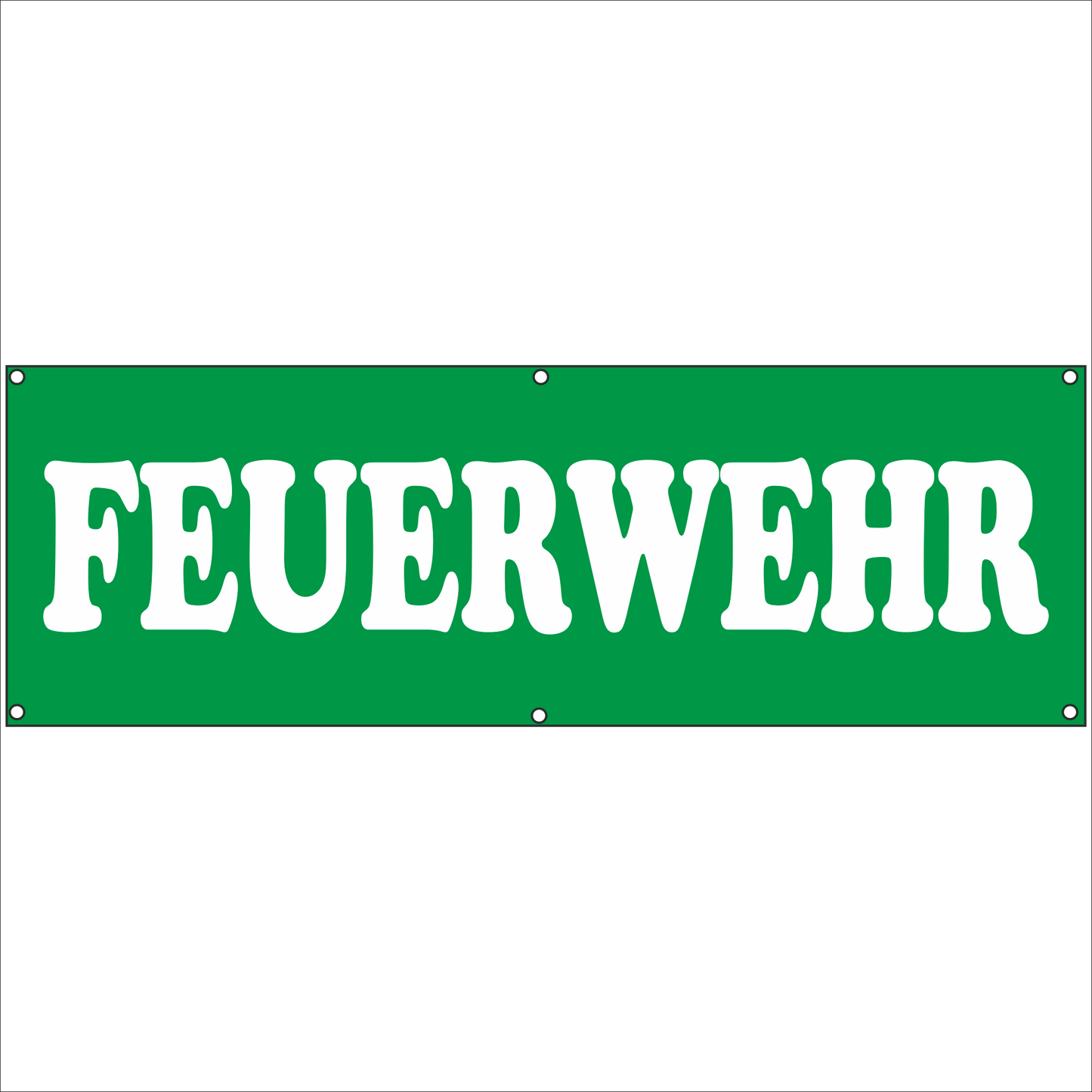 Werbeplane - Gerüstplane - p130 - Feuerwehr weiß - NEU - Plane für Baustelle- Garten- Zaun oder Veranstaltung