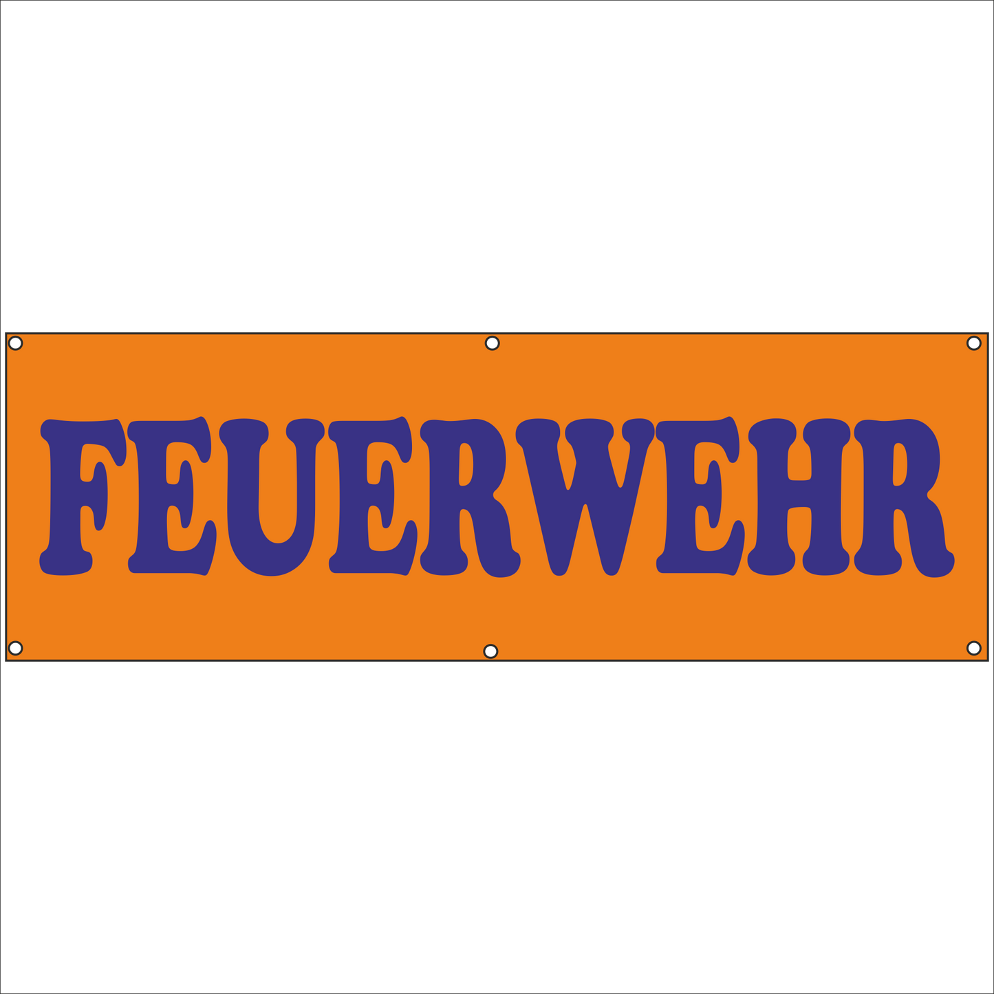 Werbeplane - Gerüstplane - p130 - Feuerwehr weiß - NEU - Plane für Baustelle- Garten- Zaun oder Veranstaltung