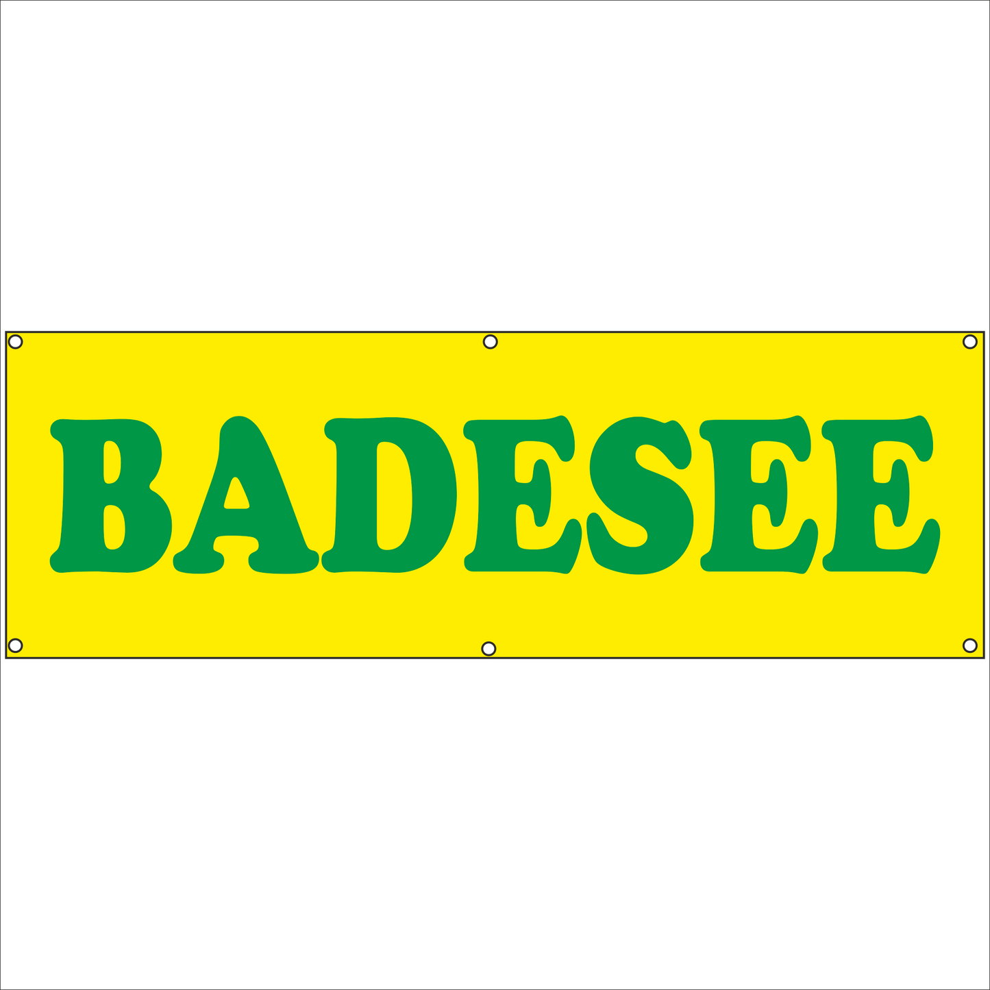 Werbeplane - Gerüstplane - p132 - Badesee - NEU - Plane für Baustelle- Garten- Zaun oder Veranstaltung