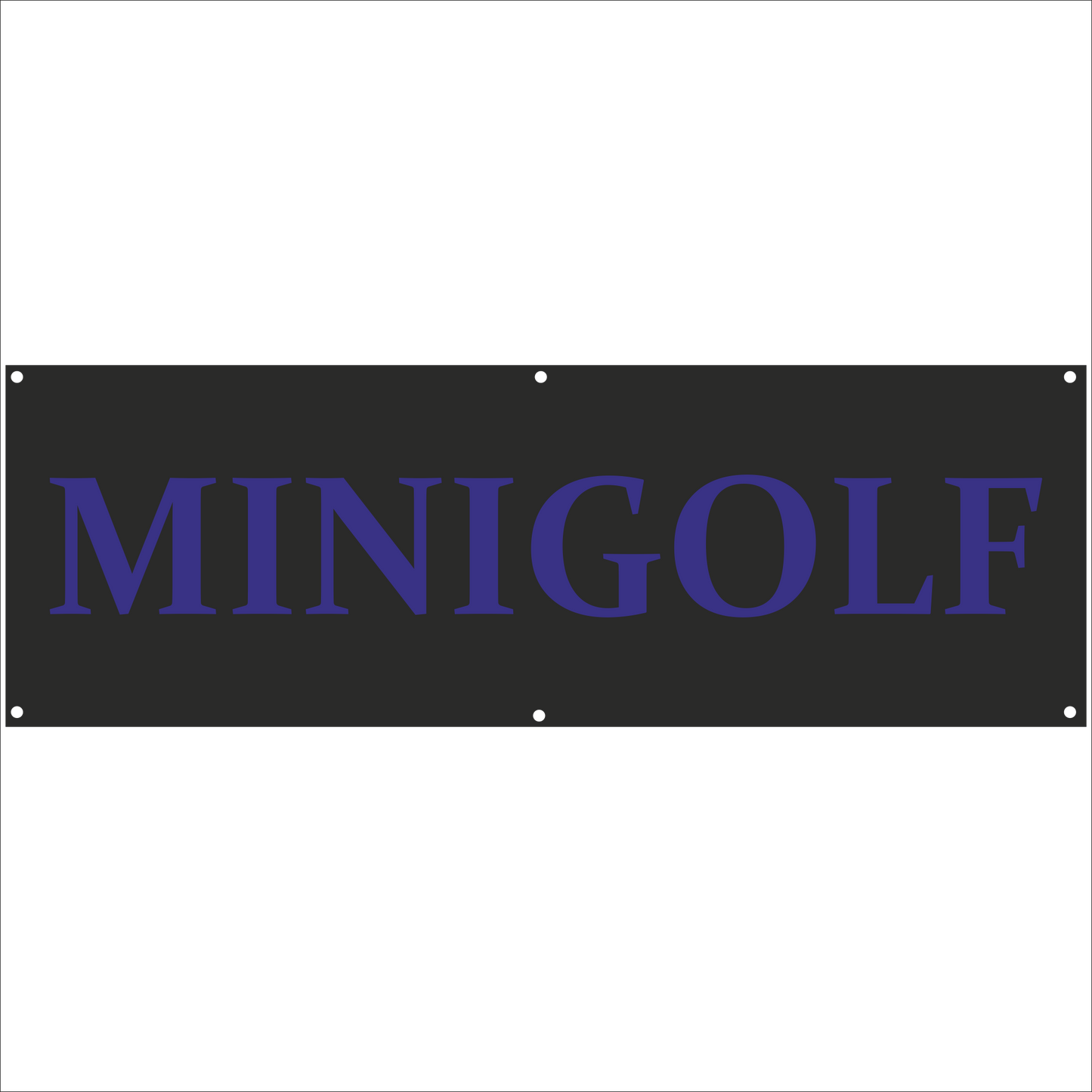 Werbeplane - Gerüstplane - p134 - Minigolf - NEU - Plane für Baustelle- Garten- Zaun oder Veranstaltung