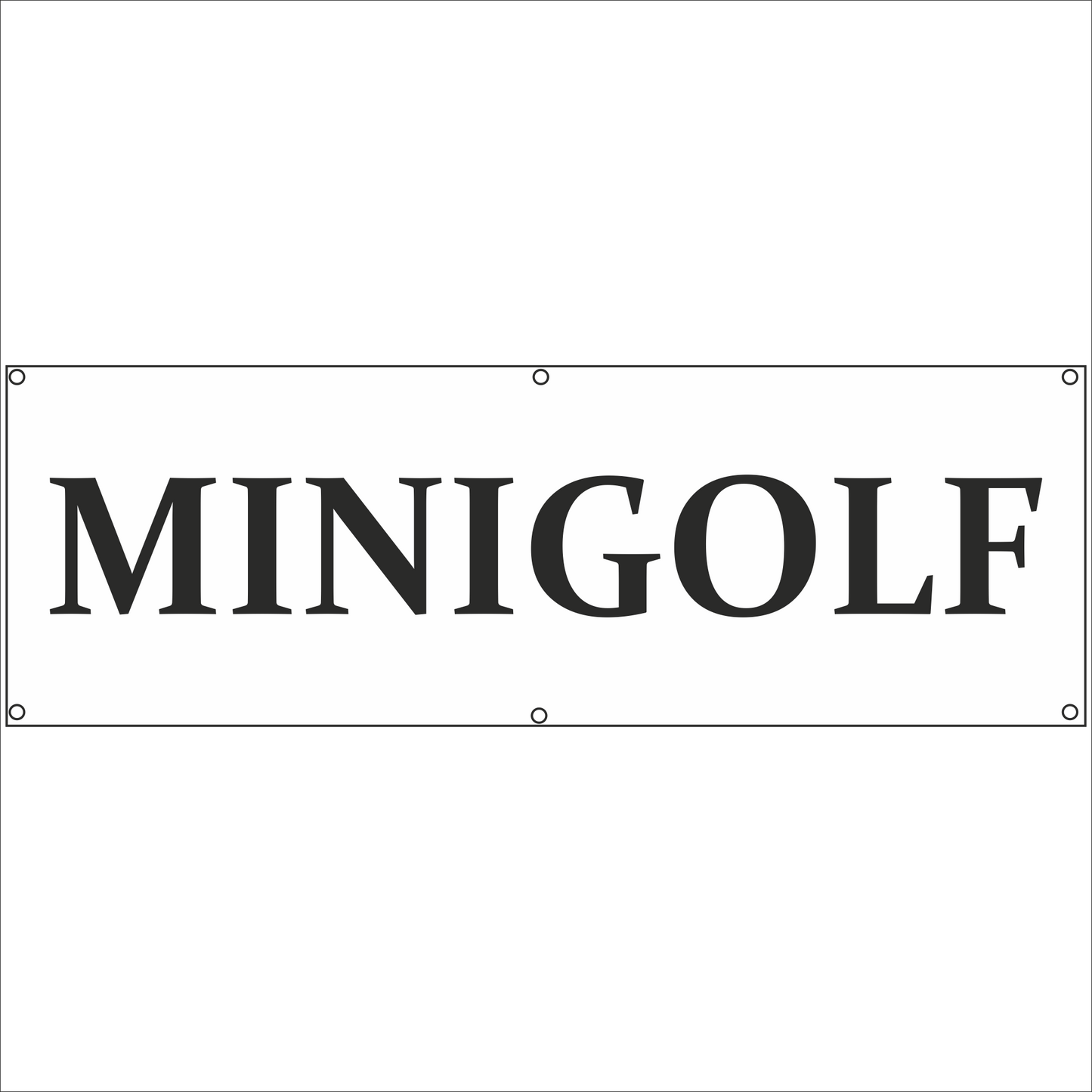 Werbeplane - Gerüstplane - p134 - Minigolf - NEU - Plane für Baustelle- Garten- Zaun oder Veranstaltung