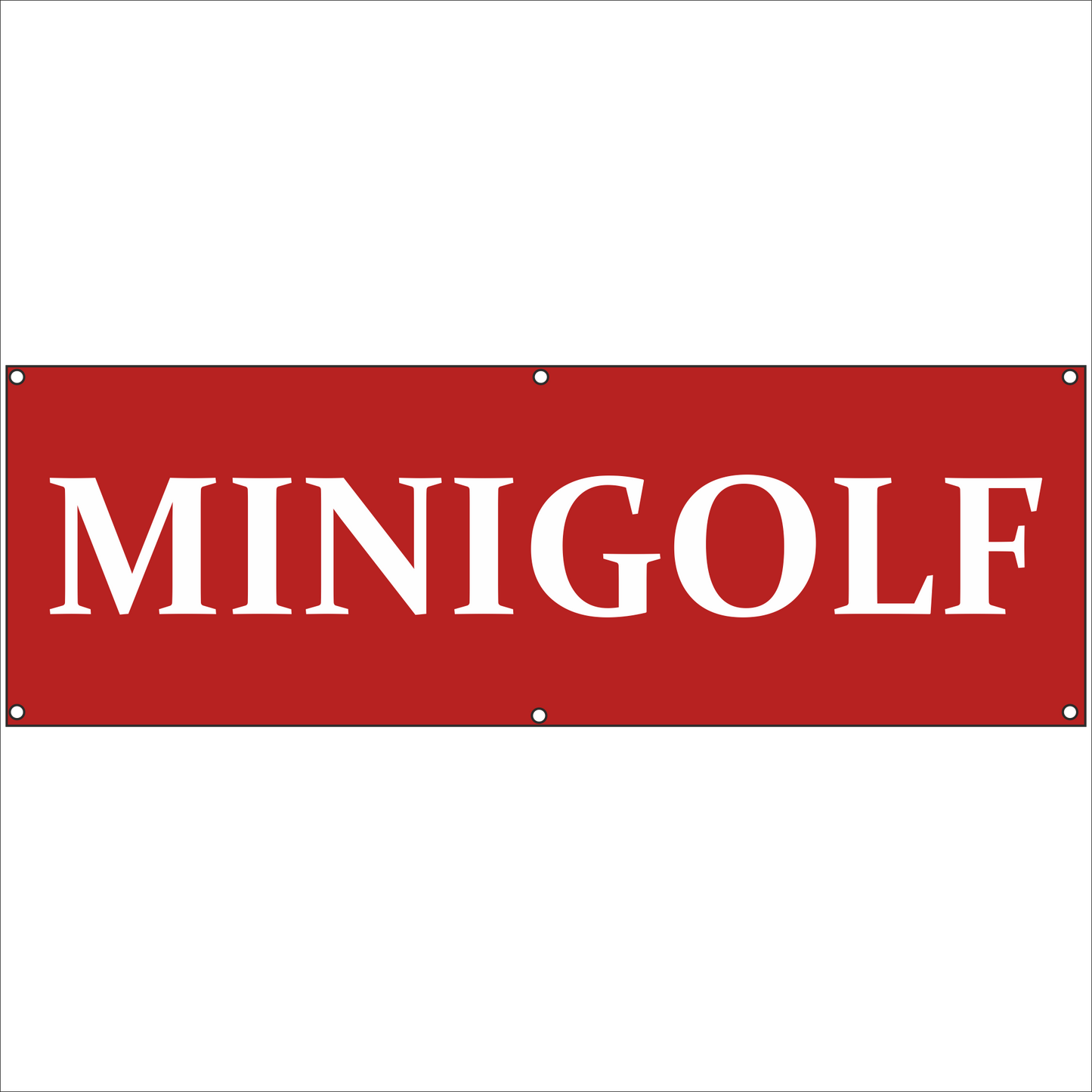 Werbeplane - Gerüstplane - p134 - Minigolf - NEU - Plane für Baustelle- Garten- Zaun oder Veranstaltung
