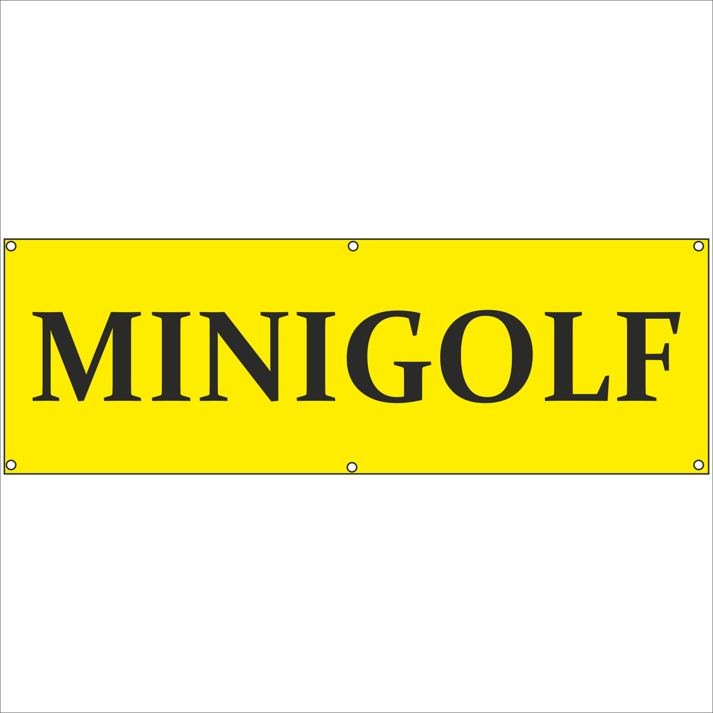 Werbeplane - Gerüstplane - p134 - Minigolf - NEU - Plane für Baustelle- Garten- Zaun oder Veranstaltung