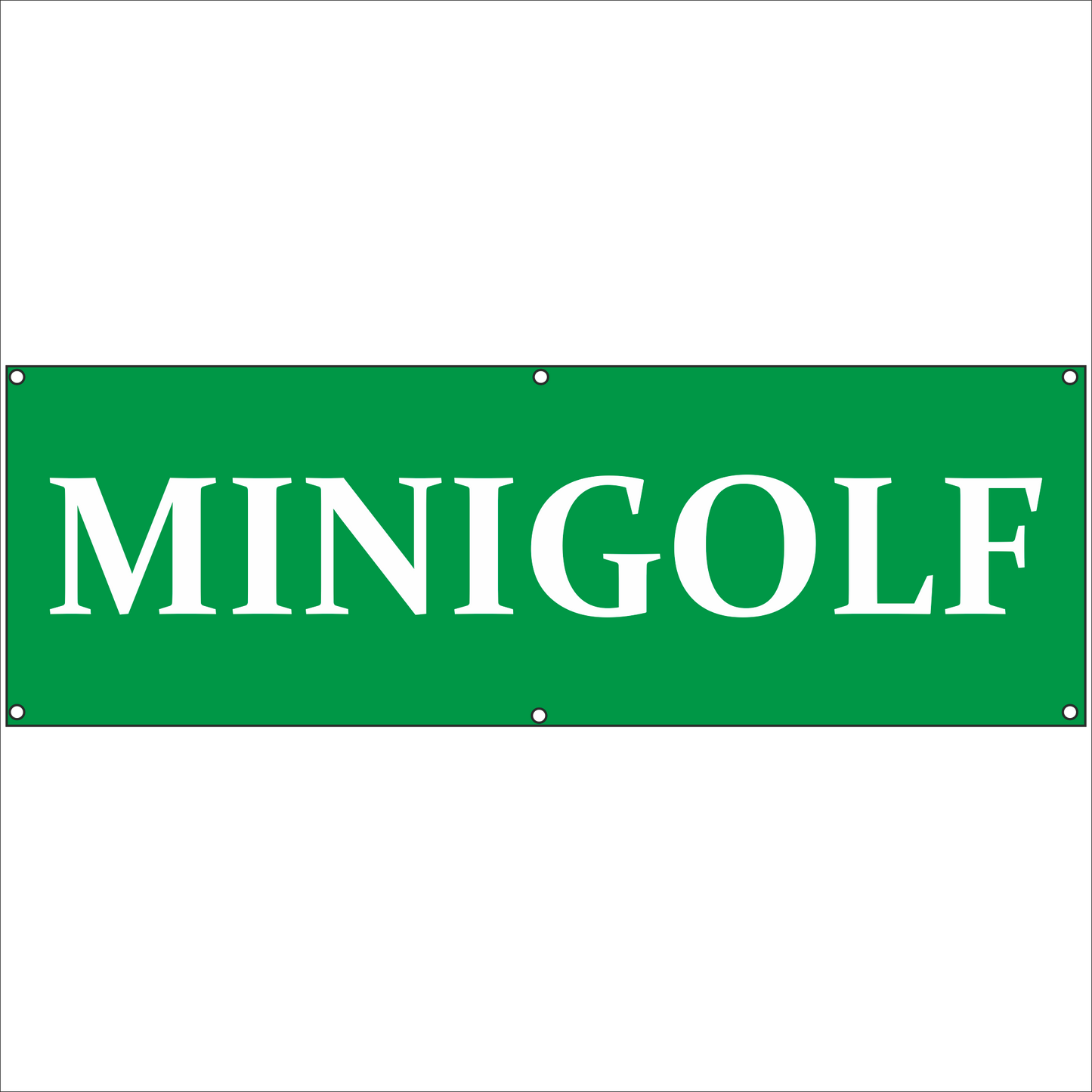 Werbeplane - Gerüstplane - p134 - Minigolf - NEU - Plane für Baustelle- Garten- Zaun oder Veranstaltung