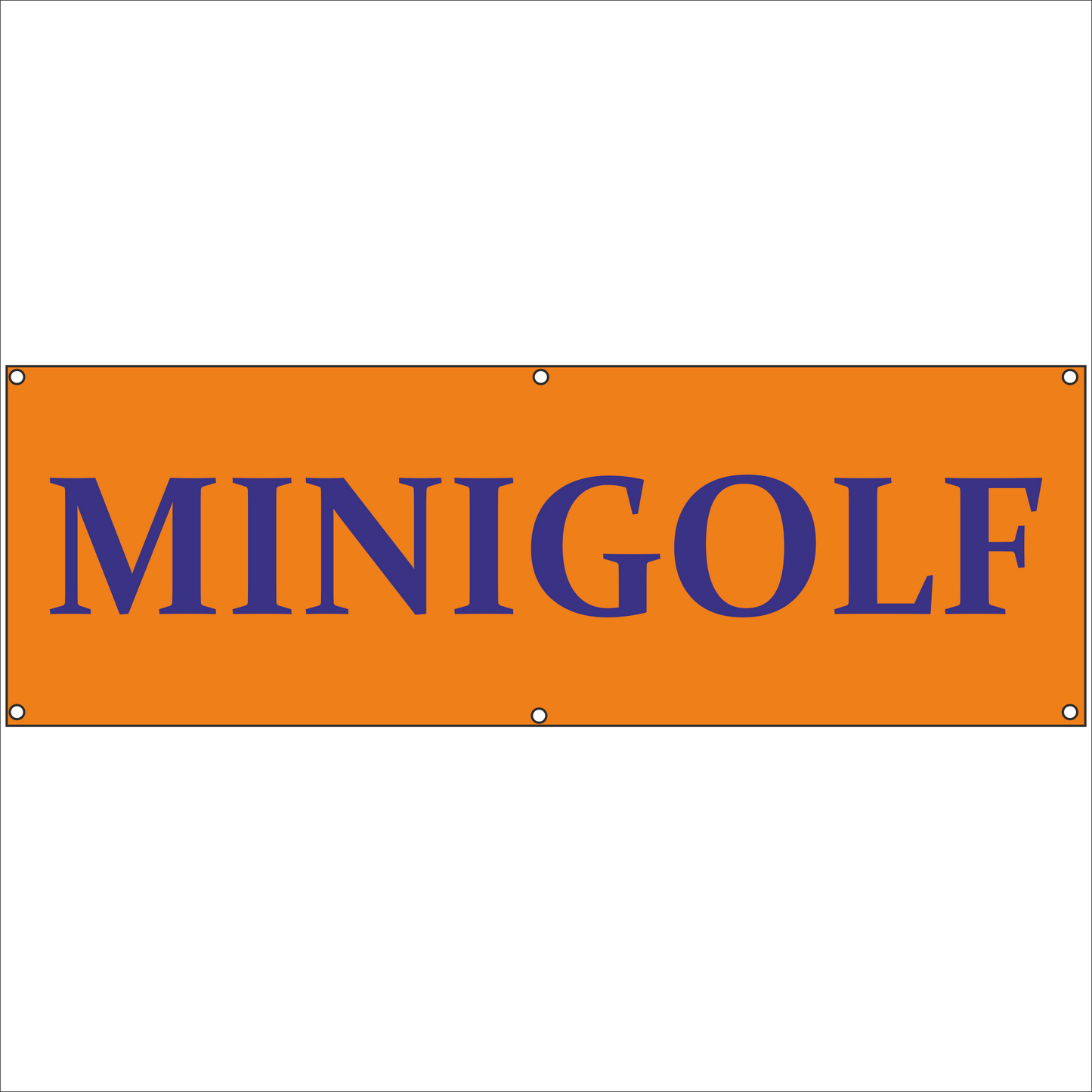 Werbeplane - Gerüstplane - p134 - Minigolf - NEU - Plane für Baustelle- Garten- Zaun oder Veranstaltung