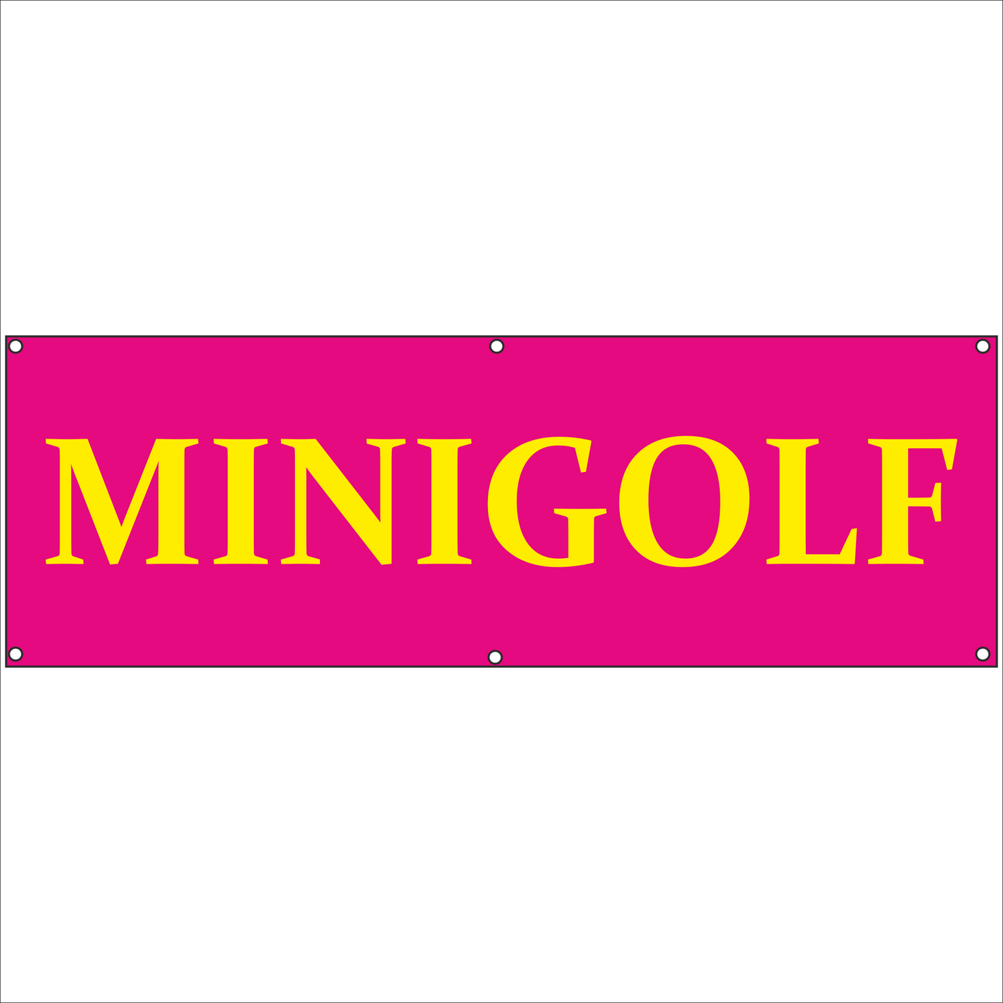 Werbeplane - Gerüstplane - p134 - Minigolf - NEU - Plane für Baustelle- Garten- Zaun oder Veranstaltung