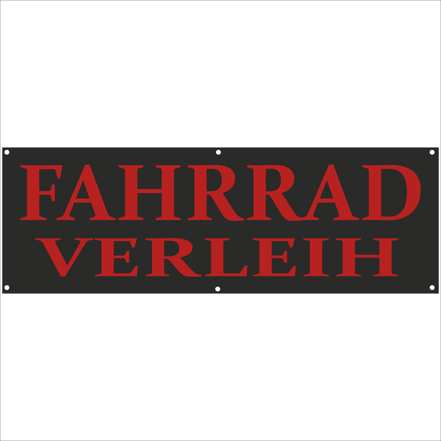 Werbeplane - Gerüstplane - p135 - Fahrradverleih - NEU - Plane für Baustelle- Garten- Zaun oder Veranstaltung