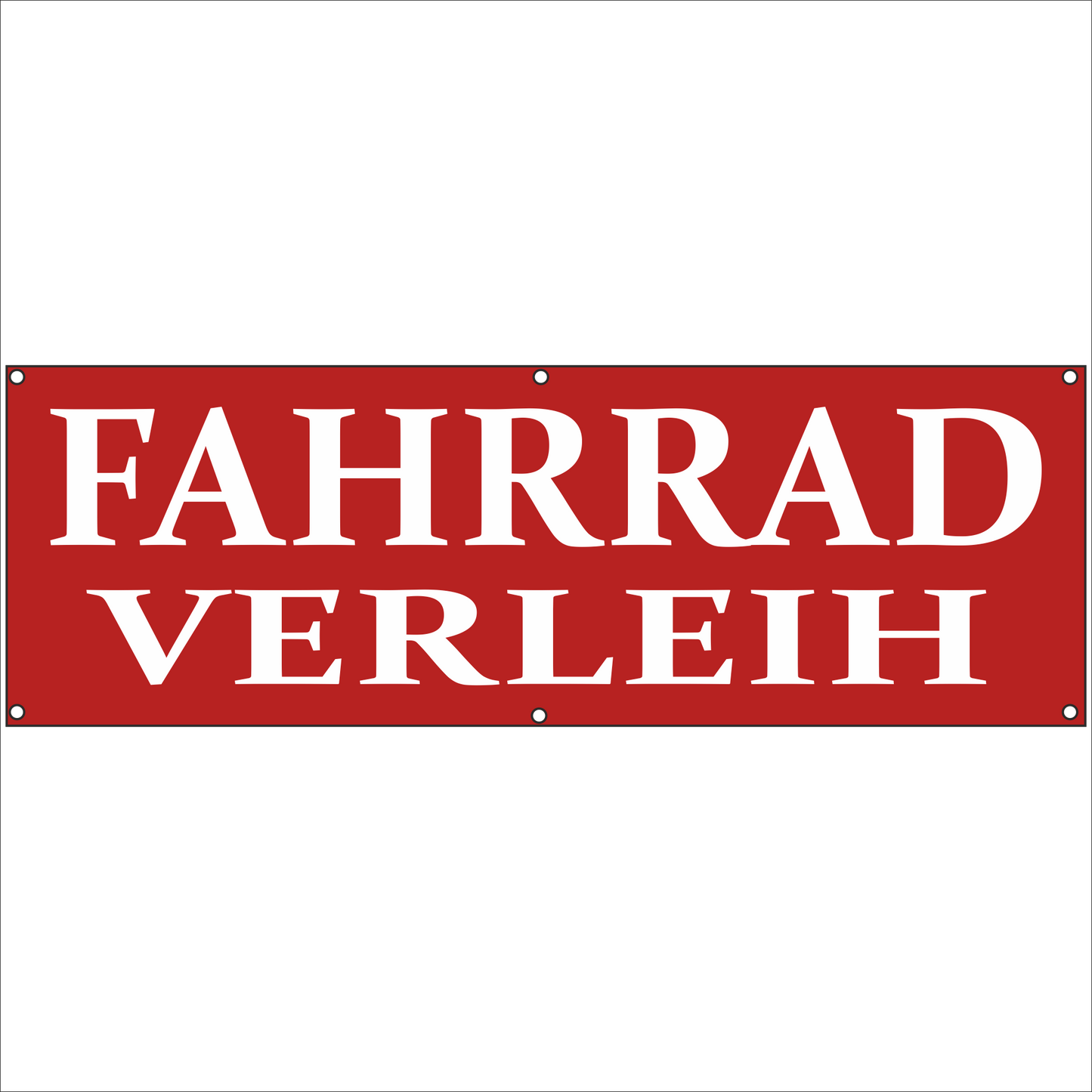 Werbeplane - Gerüstplane - p135 - Fahrradverleih - NEU - Plane für Baustelle- Garten- Zaun oder Veranstaltung