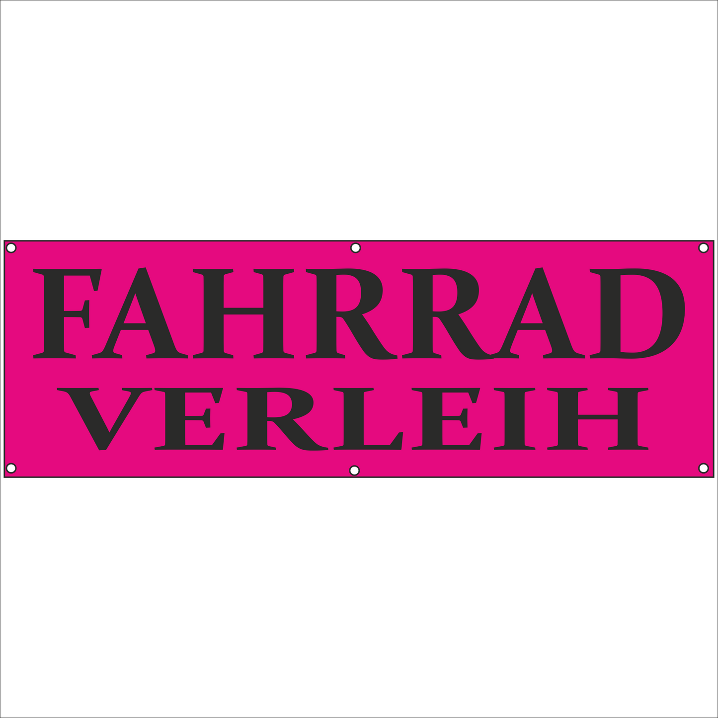 Werbeplane - Gerüstplane - p135 - Fahrradverleih - NEU - Plane für Baustelle- Garten- Zaun oder Veranstaltung