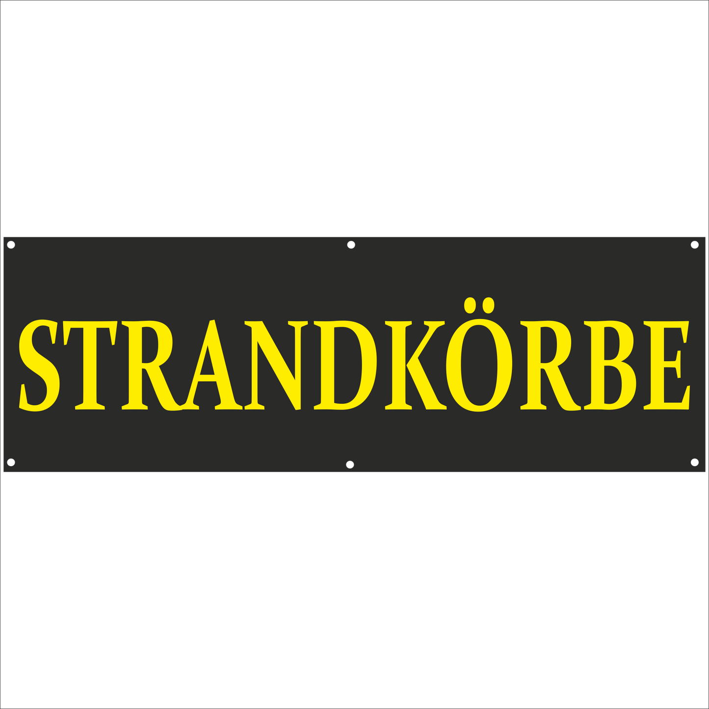Werbeplane - Gerüstplane - p136 - Strandkörbe - NEU - Plane für Baustelle- Garten- Zaun oder Veranstaltung