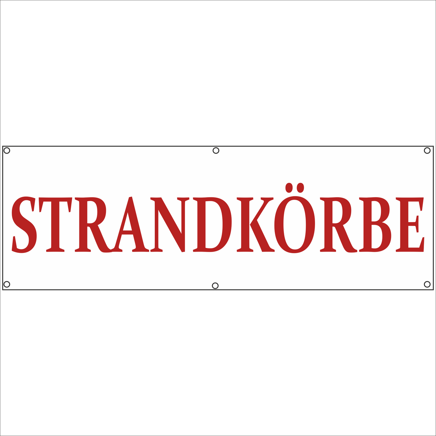 Werbeplane - Gerüstplane - p136 - Strandkörbe - NEU - Plane für Baustelle- Garten- Zaun oder Veranstaltung