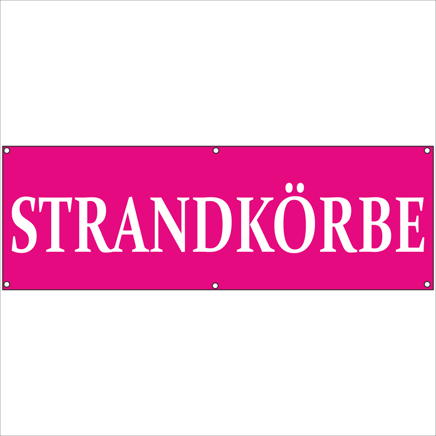 Werbeplane - Gerüstplane - p136 - Strandkörbe - NEU - Plane für Baustelle- Garten- Zaun oder Veranstaltung
