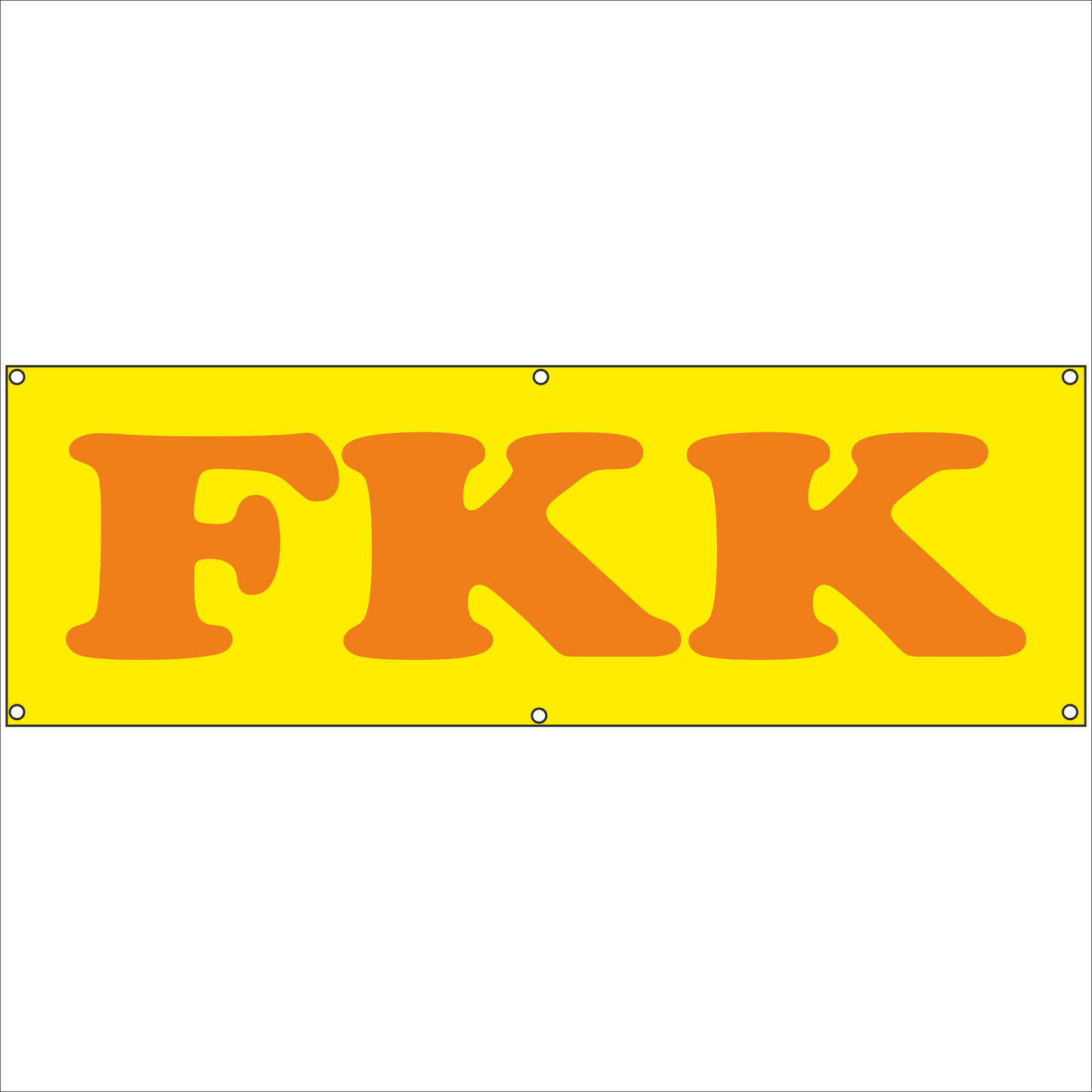 Werbeplane - Gerüstplane - p137 - FKK - NEU - Plane für Baustelle- Garten- Zaun oder Veranstaltung