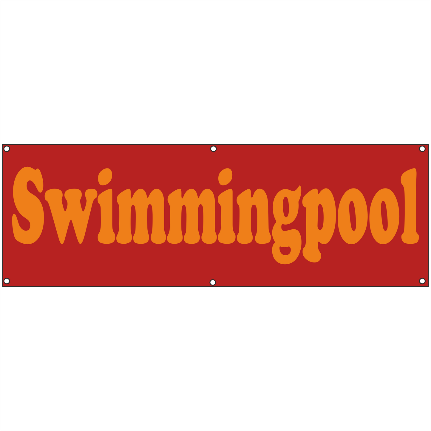 Werbeplane - Gerüstplane - p141 - Swimmingpool - NEU - Plane für Baustelle- Garten- Zaun oder Veranstaltung