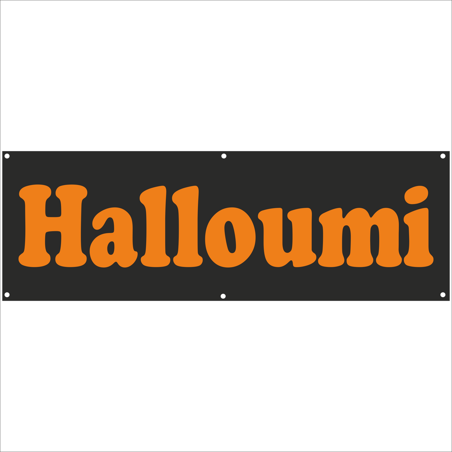 Werbeplane - Gerüstplane - p145 - Halloumi - NEU - Plane für Baustelle- Garten- Zaun oder Veranstaltung