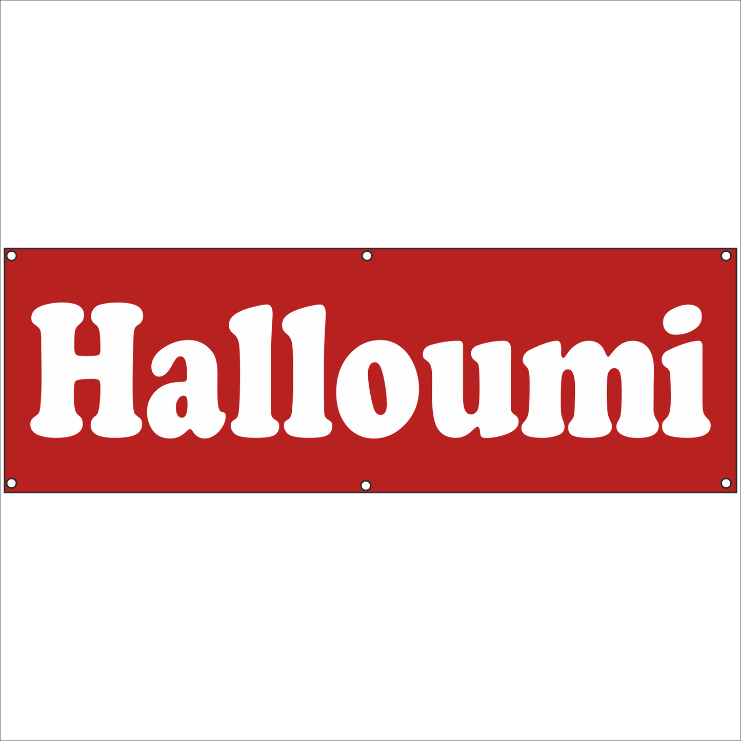 Werbeplane - Gerüstplane - p145 - Halloumi - NEU - Plane für Baustelle- Garten- Zaun oder Veranstaltung