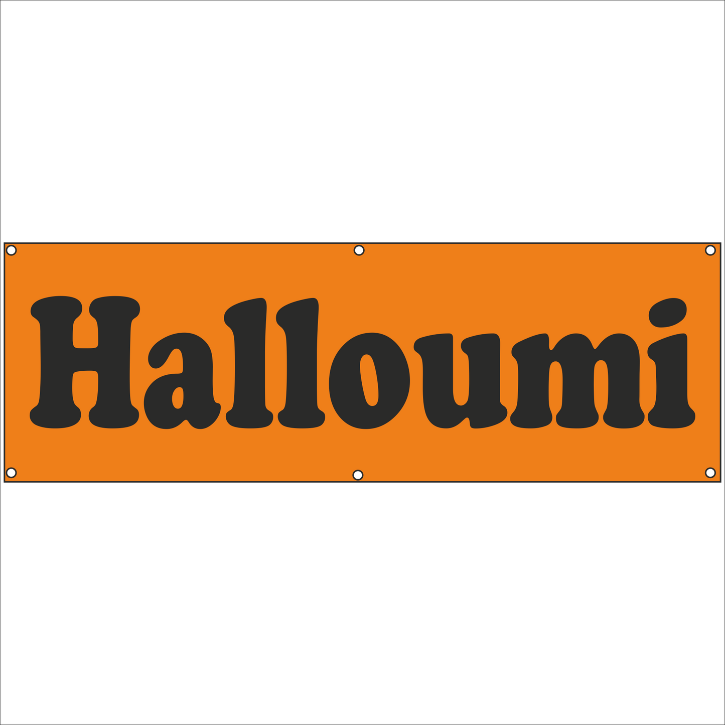 Werbeplane - Gerüstplane - p145 - Halloumi - NEU - Plane für Baustelle- Garten- Zaun oder Veranstaltung