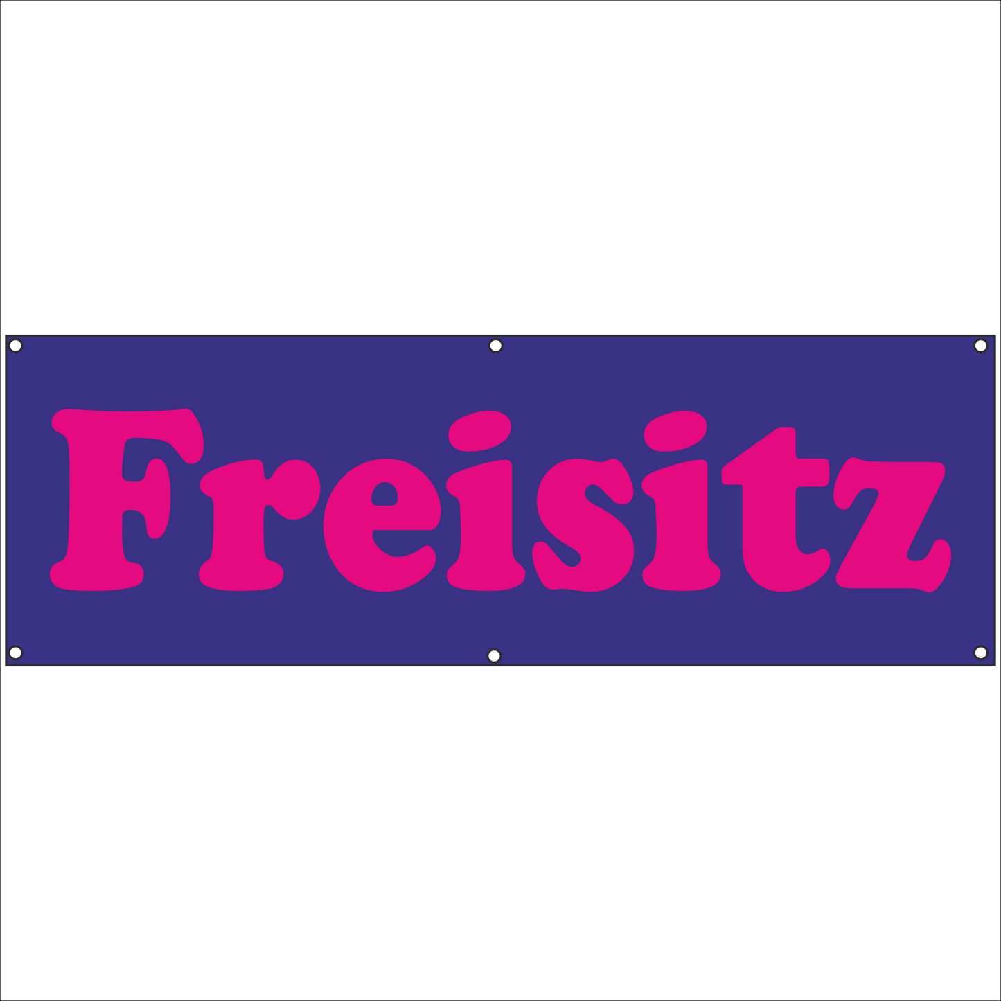 Werbeplane - Gerüstplane - p150 - Freisitz - NEU - Plane für Baustelle- Garten- Zaun oder Veranstaltung