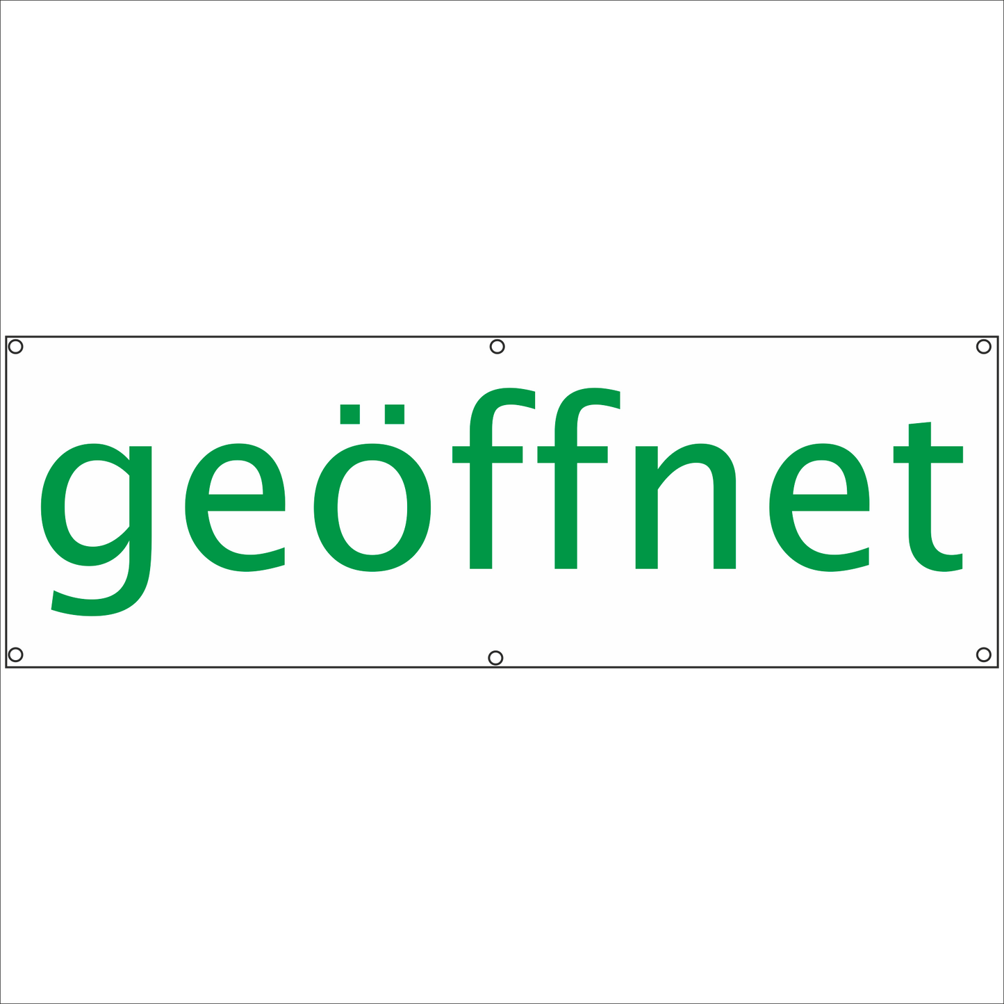 Werbeplane - Gerüstplane - p22 - geöffnet - NEU - Plane für Baustelle- Garten- Zaun oder Veranstaltung