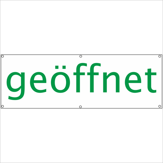 Werbeplane - Gerüstplane - p22 - geöffnet - NEU - Plane für Baustelle- Garten- Zaun oder Veranstaltung