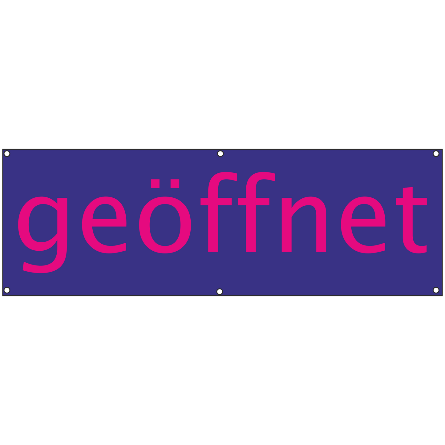 Werbeplane - Gerüstplane - p22 - geöffnet - NEU - Plane für Baustelle- Garten- Zaun oder Veranstaltung