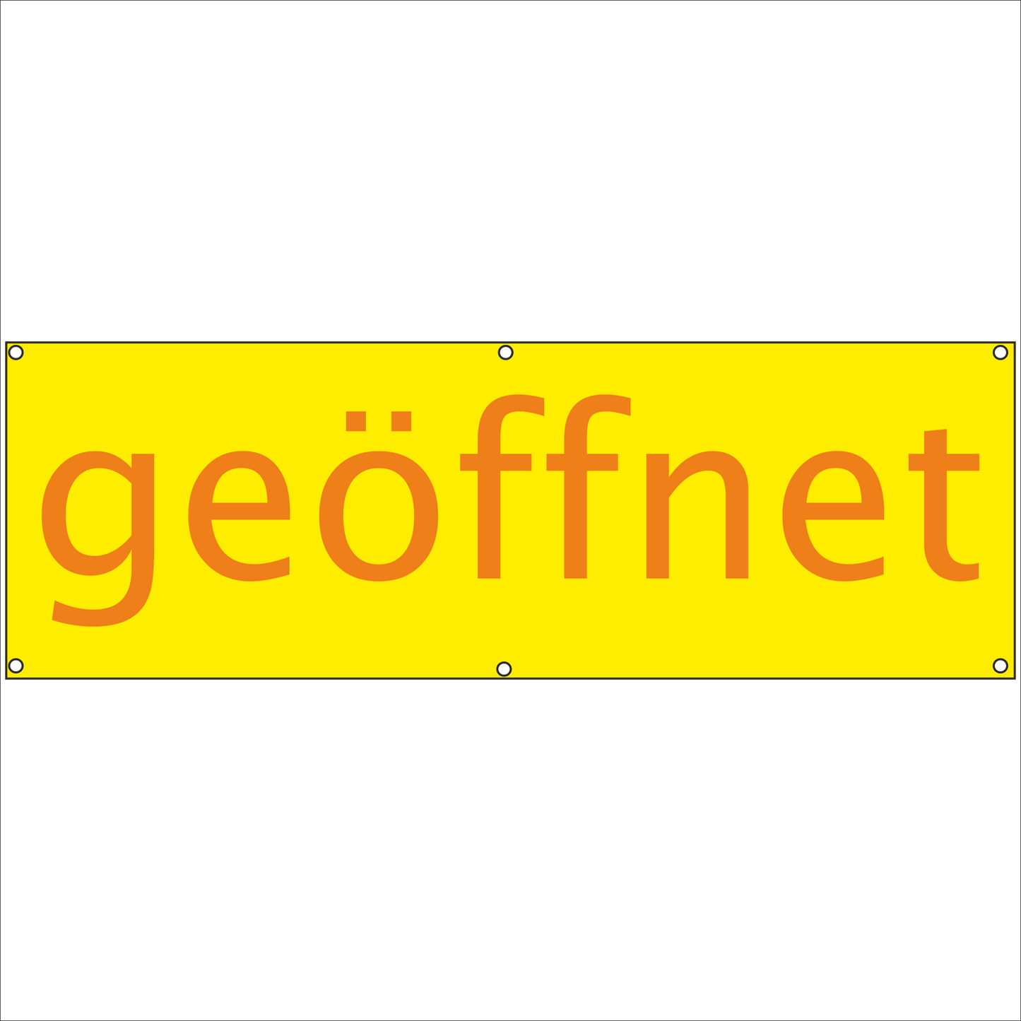 Werbeplane - Gerüstplane - p22 - geöffnet - NEU - Plane für Baustelle- Garten- Zaun oder Veranstaltung