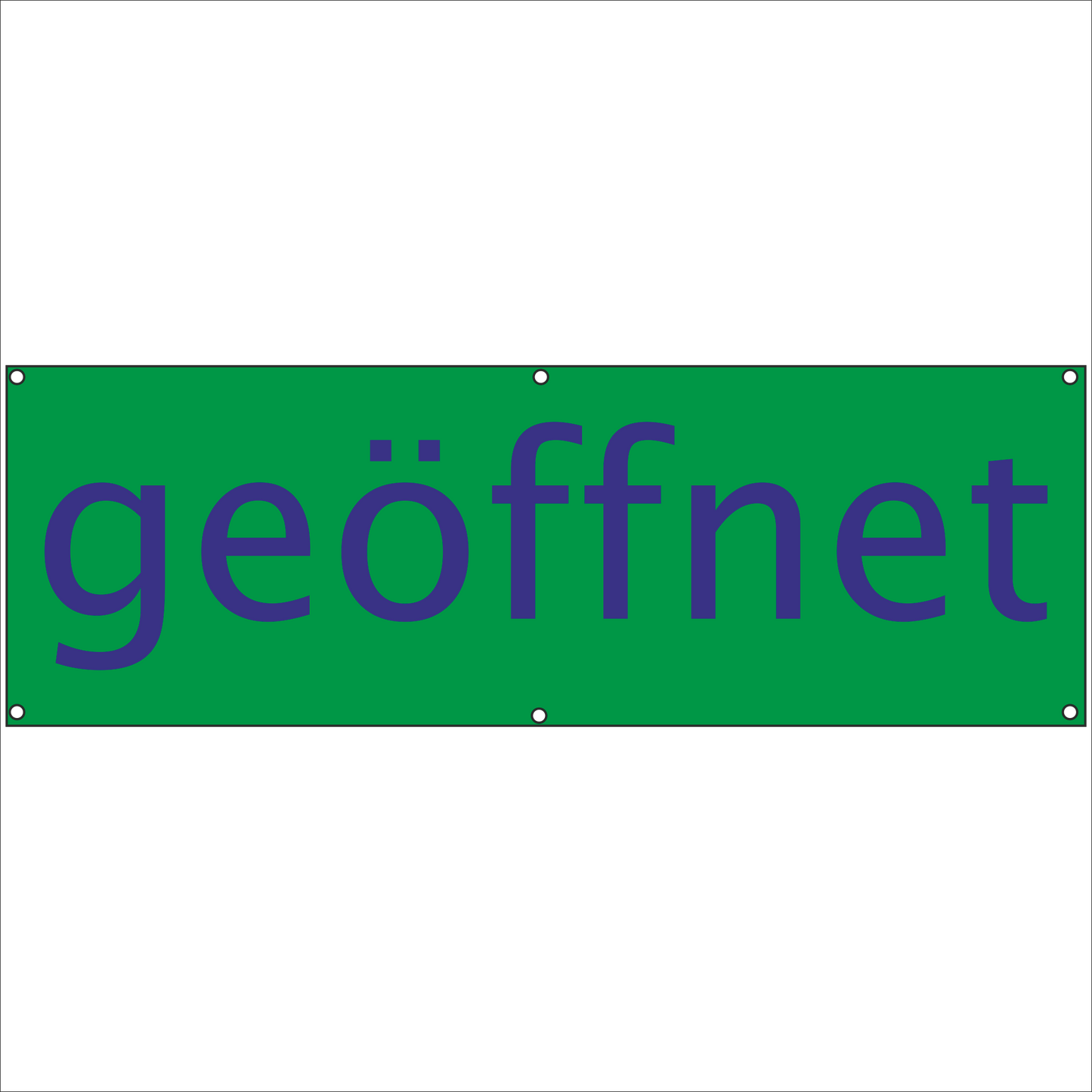 Werbeplane - Gerüstplane - p22 - geöffnet - NEU - Plane für Baustelle- Garten- Zaun oder Veranstaltung