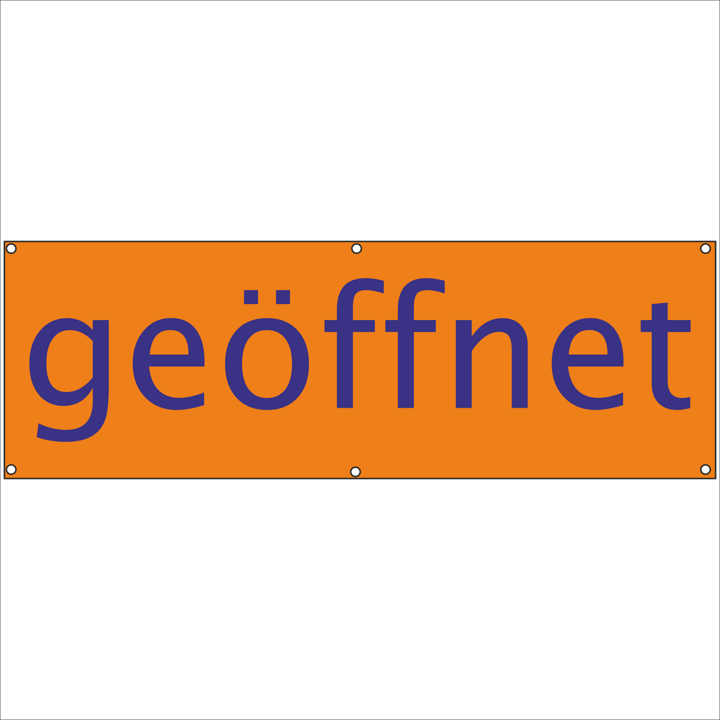 Werbeplane - Gerüstplane - p22 - geöffnet - NEU - Plane für Baustelle- Garten- Zaun oder Veranstaltung