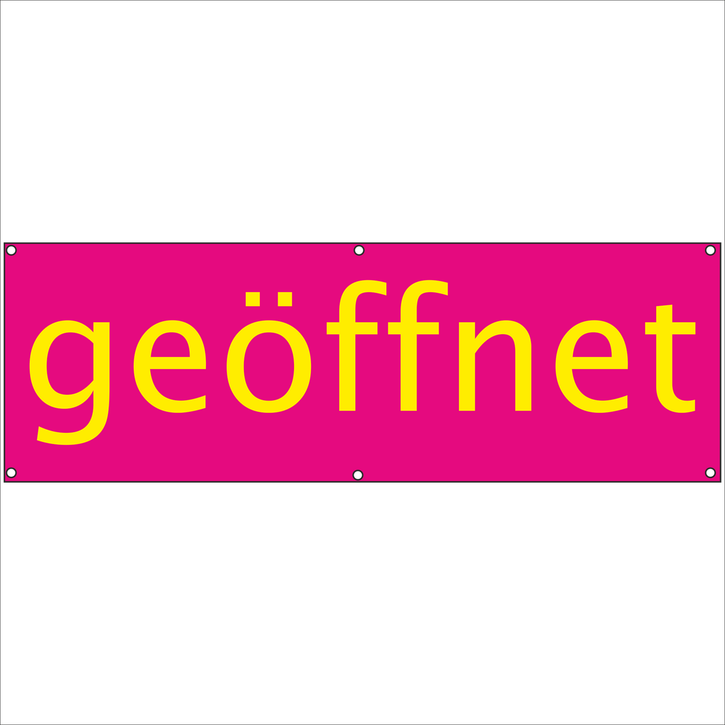 Werbeplane - Gerüstplane - p22 - geöffnet - NEU - Plane für Baustelle- Garten- Zaun oder Veranstaltung