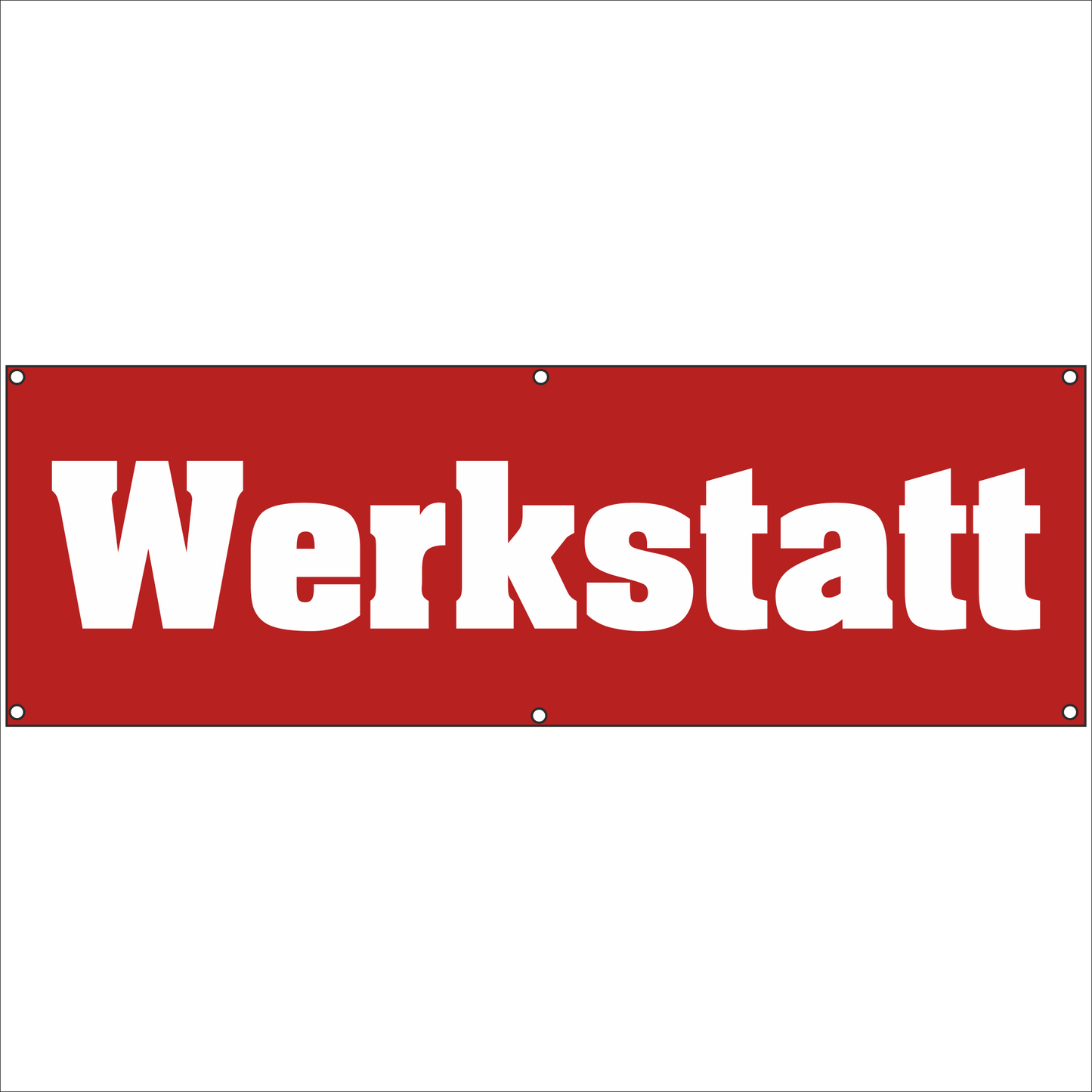 Werbeplane - Gerüstplane - p25 - Werkstatt - NEU - Plane für Baustelle- Garten- Zaun oder Veranstaltung