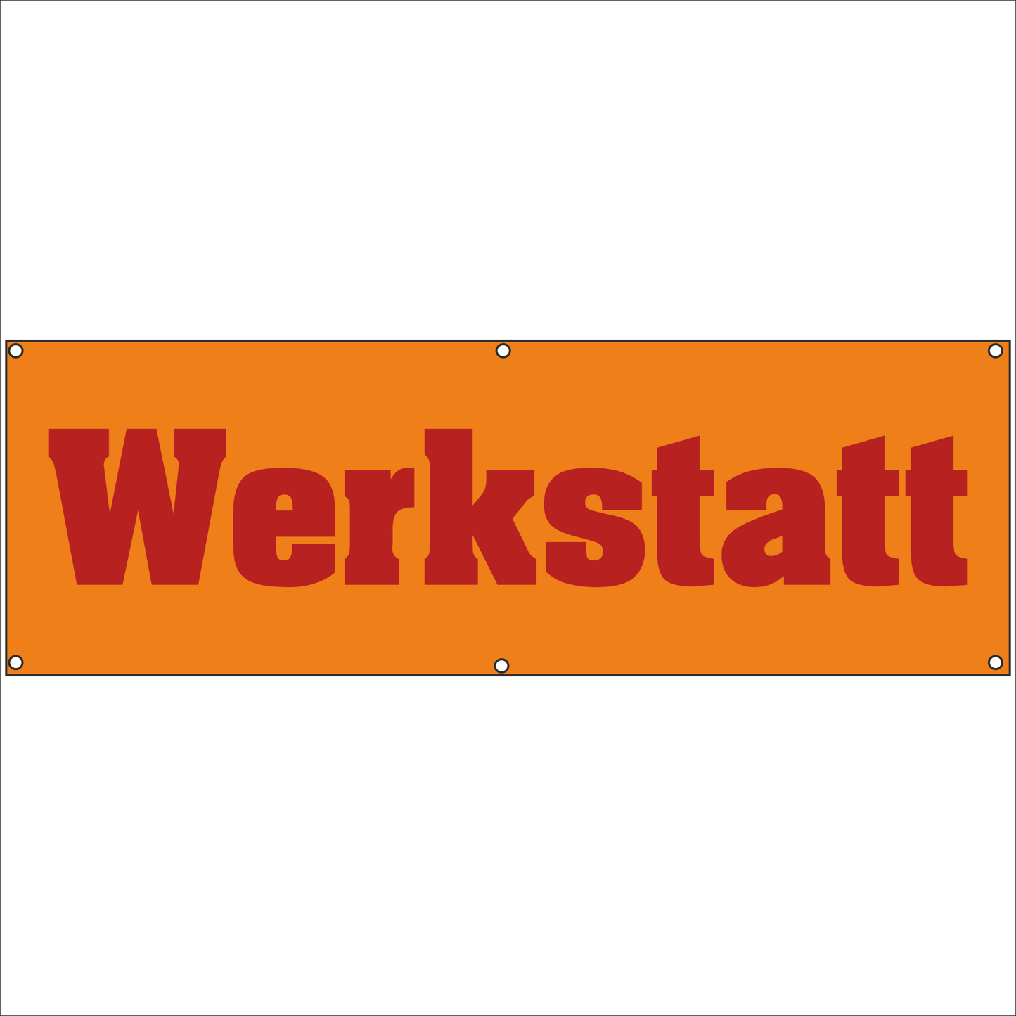 Werbeplane - Gerüstplane - p25 - Werkstatt - NEU - Plane für Baustelle- Garten- Zaun oder Veranstaltung
