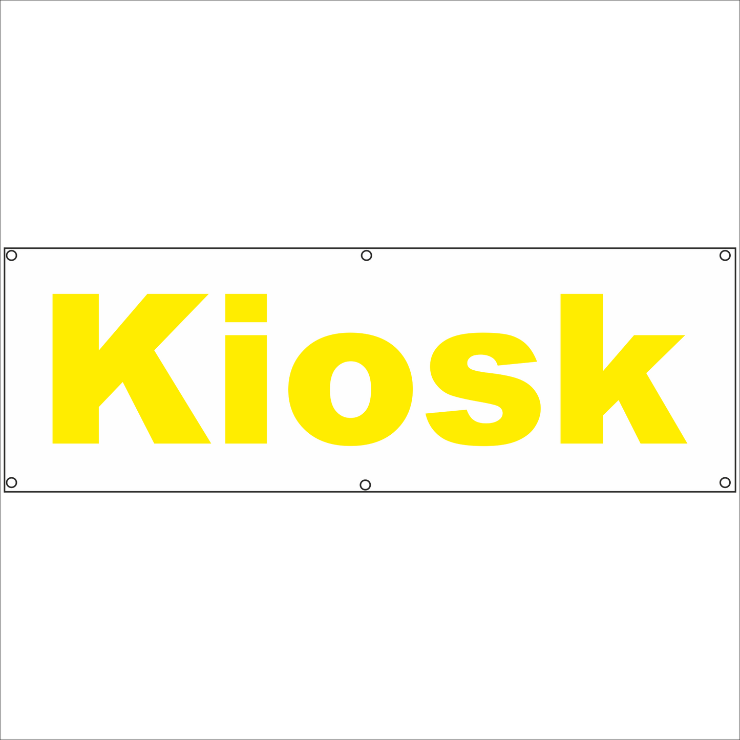 Werbeplane - Gerüstplane - p29 - Kiosk - NEU - Plane für Baustelle- Garten- Zaun oder Veranstaltung