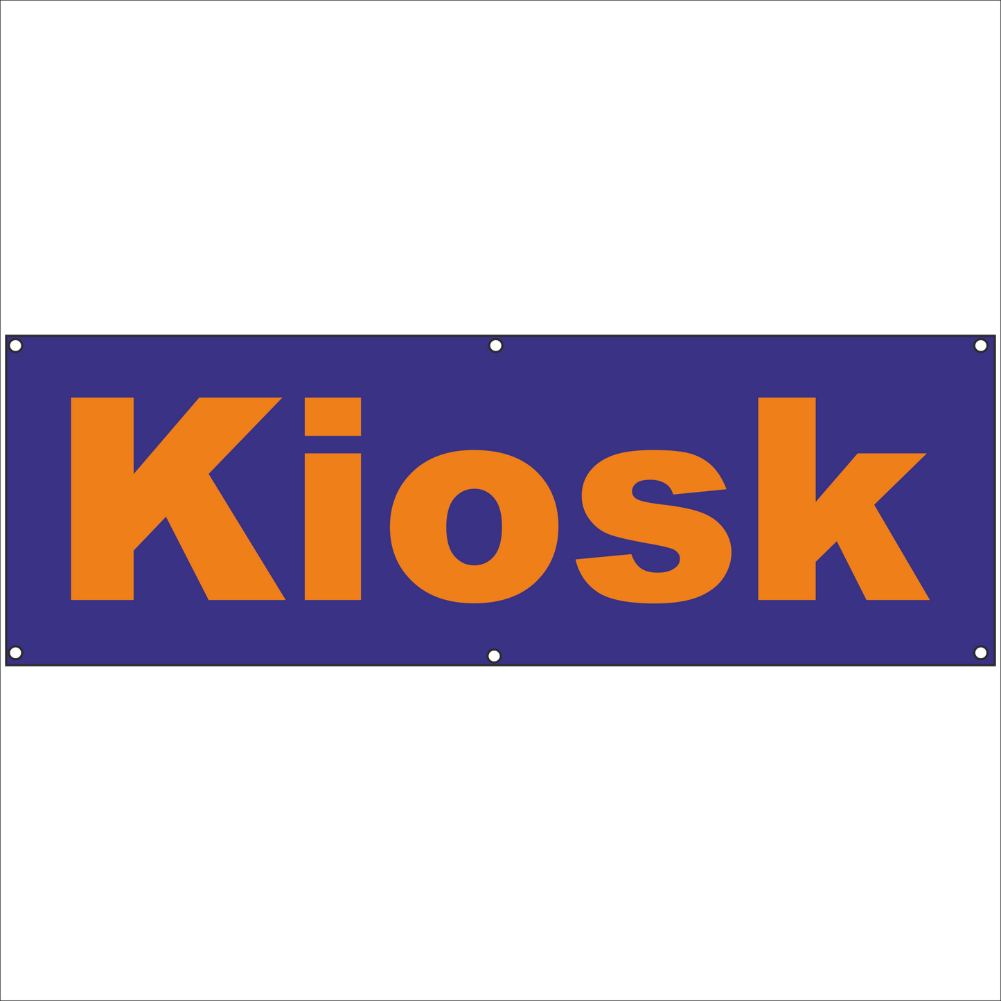 Werbeplane - Gerüstplane - p29 - Kiosk - NEU - Plane für Baustelle- Garten- Zaun oder Veranstaltung