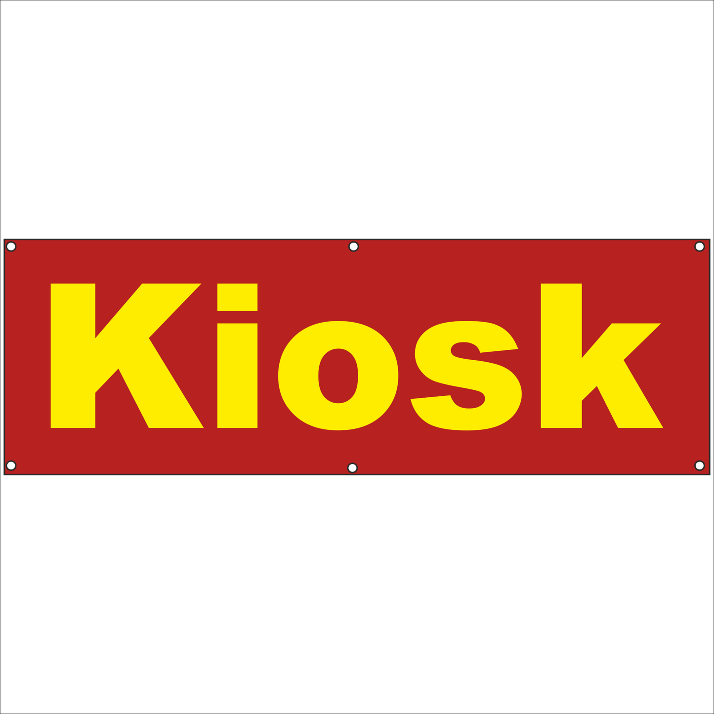 Werbeplane - Gerüstplane - p29 - Kiosk - NEU - Plane für Baustelle- Garten- Zaun oder Veranstaltung