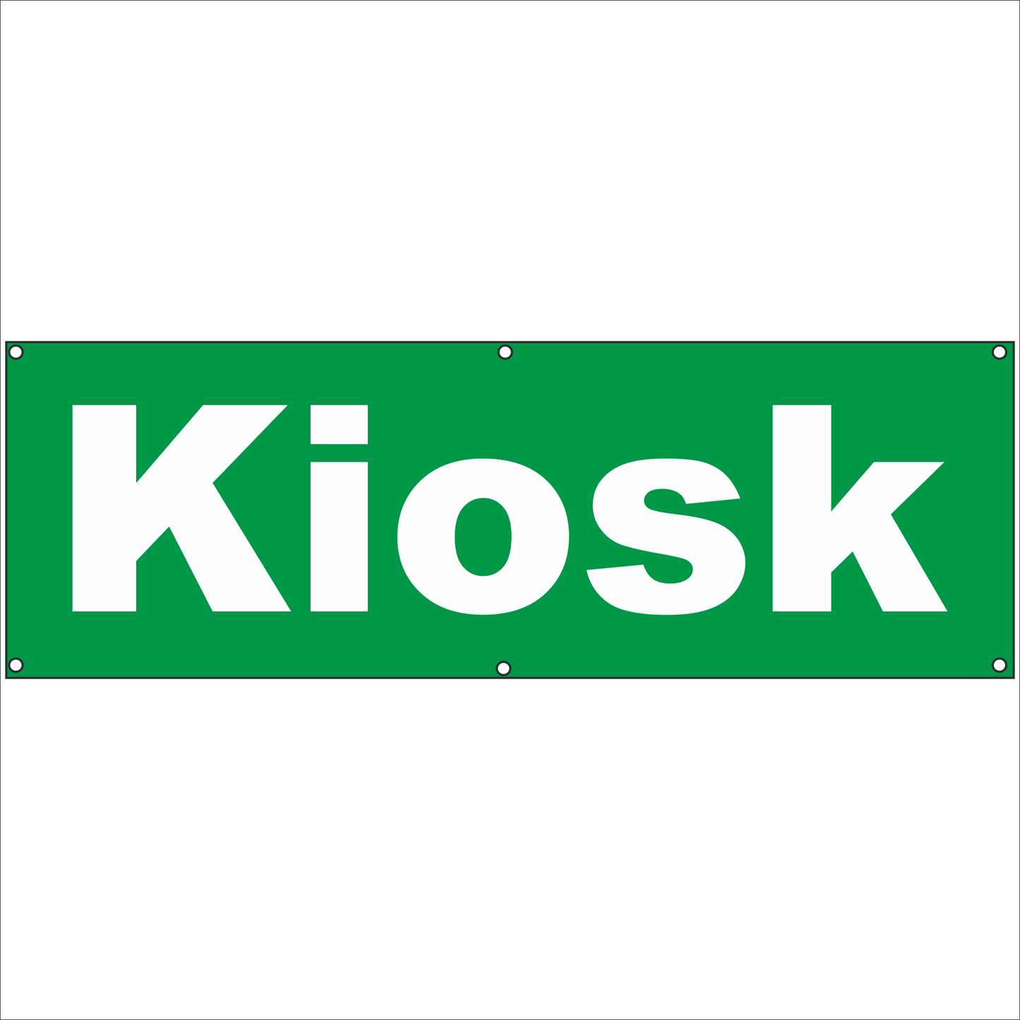 Werbeplane - Gerüstplane - p29 - Kiosk - NEU - Plane für Baustelle- Garten- Zaun oder Veranstaltung