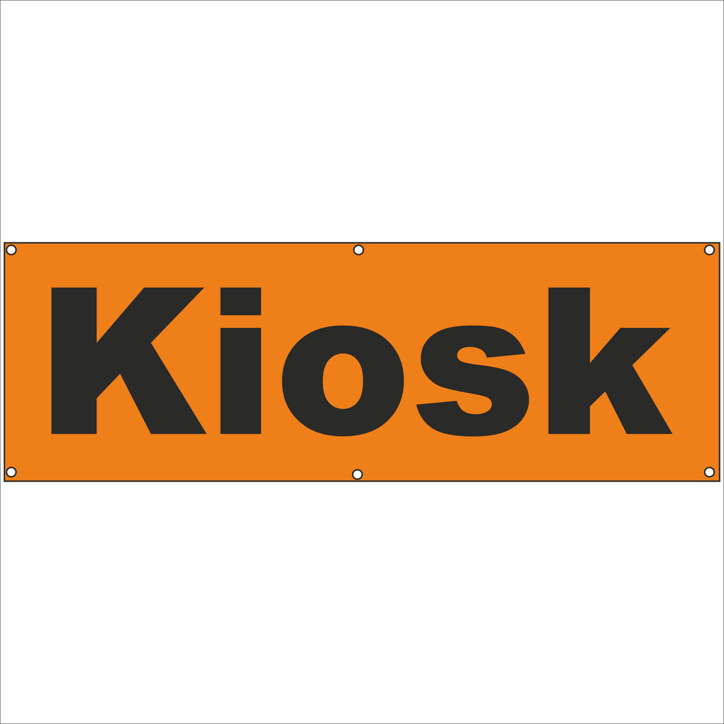 Werbeplane - Gerüstplane - p29 - Kiosk - NEU - Plane für Baustelle- Garten- Zaun oder Veranstaltung