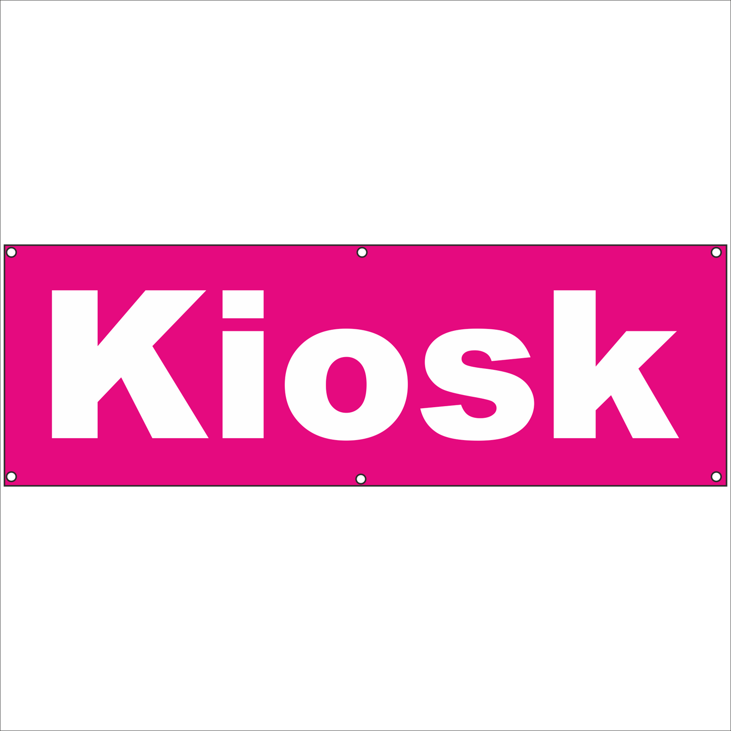 Werbeplane - Gerüstplane - p29 - Kiosk - NEU - Plane für Baustelle- Garten- Zaun oder Veranstaltung