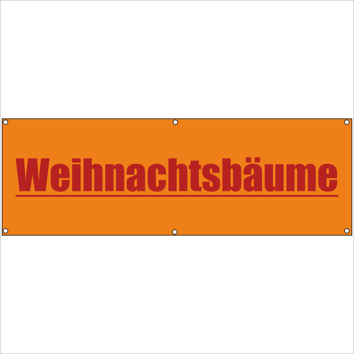 Werbeplane - Gerüstplane - p031 - Weihnachtsbäume - NEU - Plane für Baustelle- Garten- Zaun oder Veranstaltung