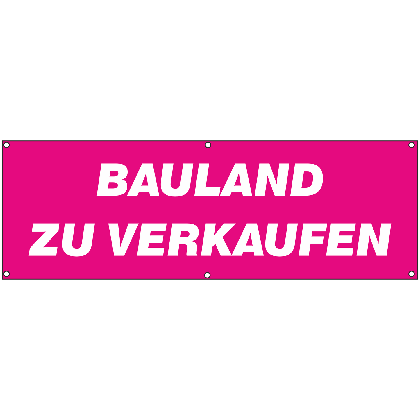 Werbeplane - Gerüstplane - p033 - Bauland zu verkaufen - NEU - Plane für Baustelle- Garten- Zaun oder Veranstaltung