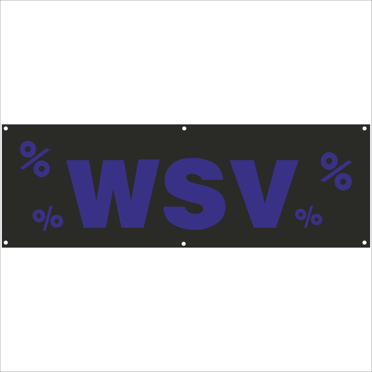 Werbeplane - Gerüstplane - p035 - WSV - NEU - Plane für Baustelle- Garten- Zaun oder Veranstaltung