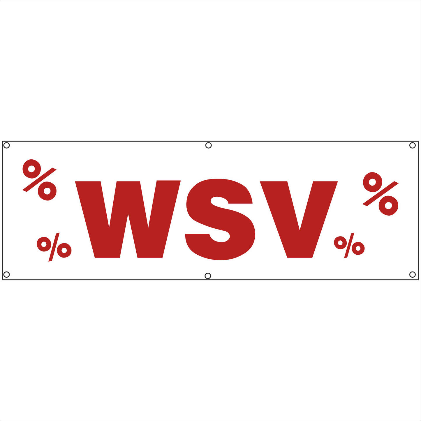 Werbeplane - Gerüstplane - p035 - WSV - NEU - Plane für Baustelle- Garten- Zaun oder Veranstaltung
